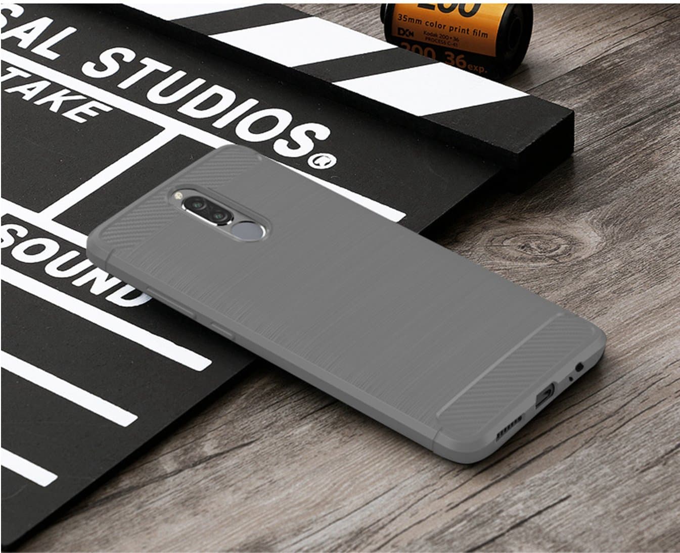 Huawei Nova 2i Case Shell,Carbon Fiber Material Case,Smooth Non-Slip Soft,Anti-Fingerprint case,Fully Protective Case Cover for Huawei Nova 2i