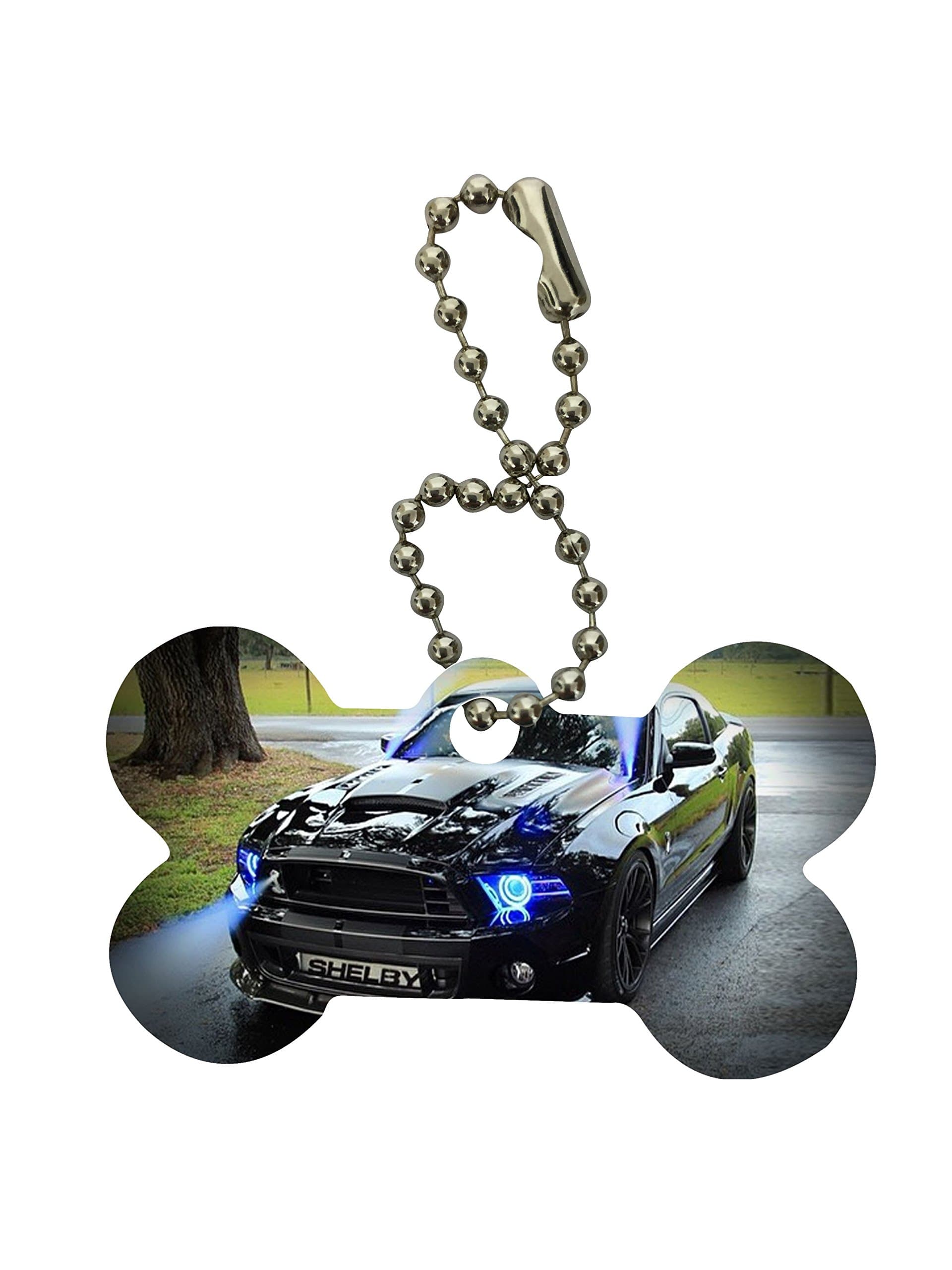 Shelby Cobra Dog Bone Keychain by Sorem Designs