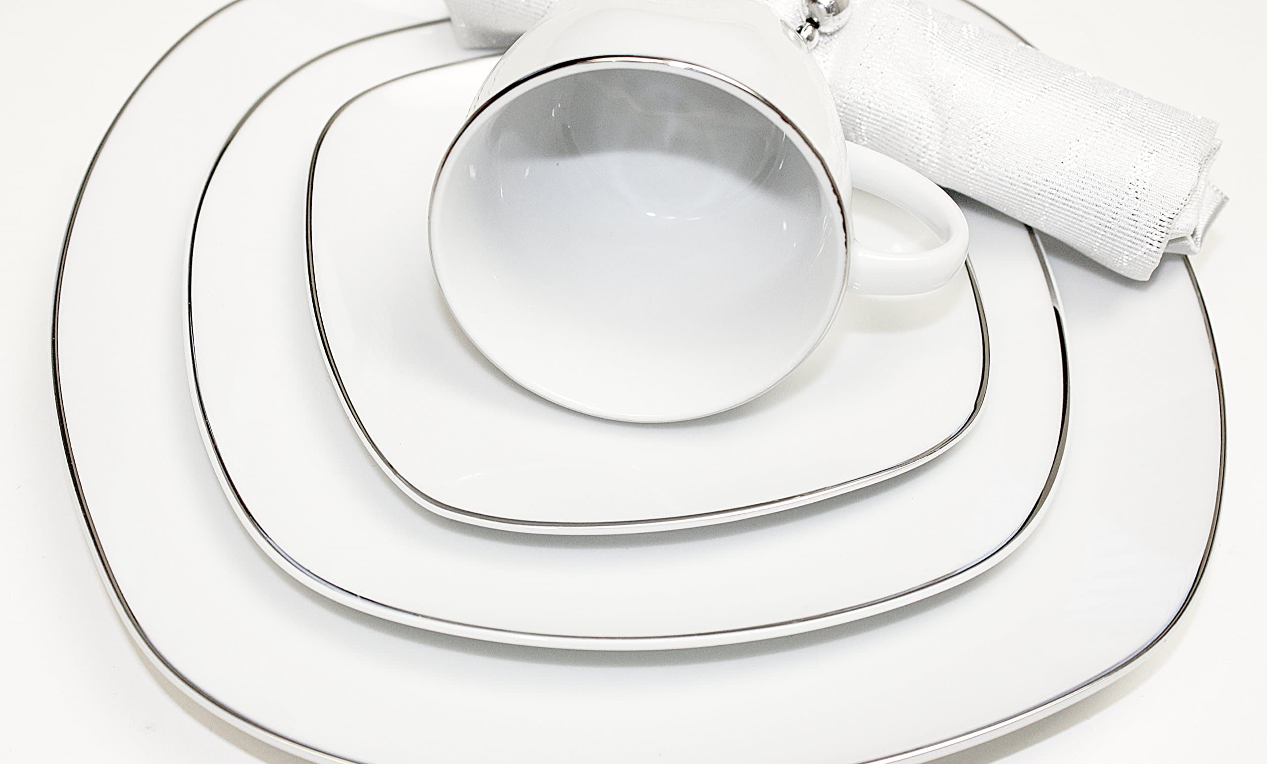 38 Coffee Set 12-Piece Coffee Set Essservice Crockery Plate Set for 6 People Porcelain (Florene)