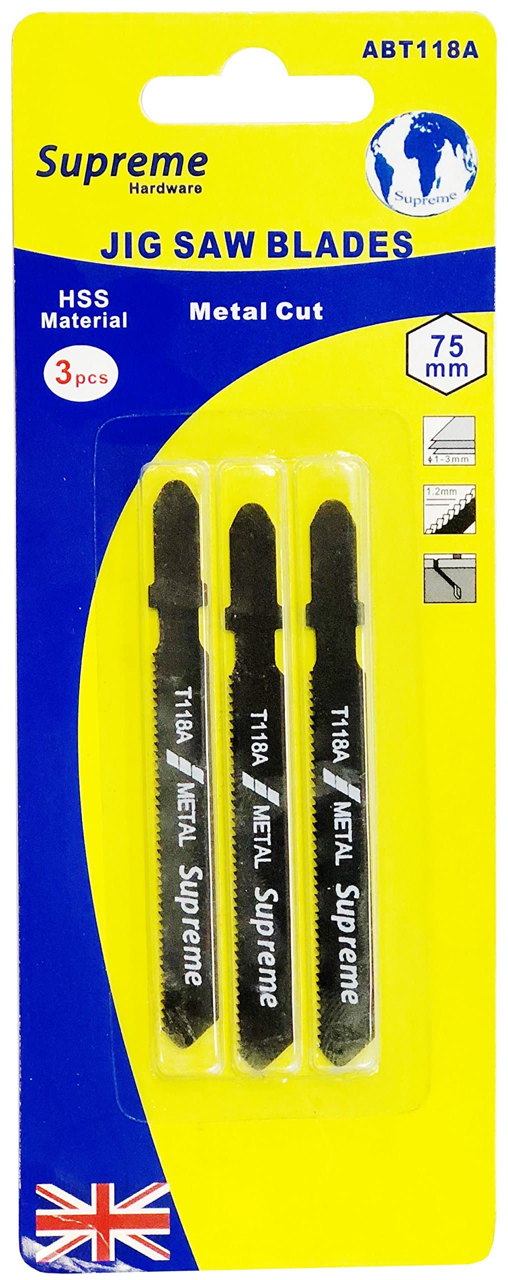 Supreme Jigsaw Blades T118A Metal