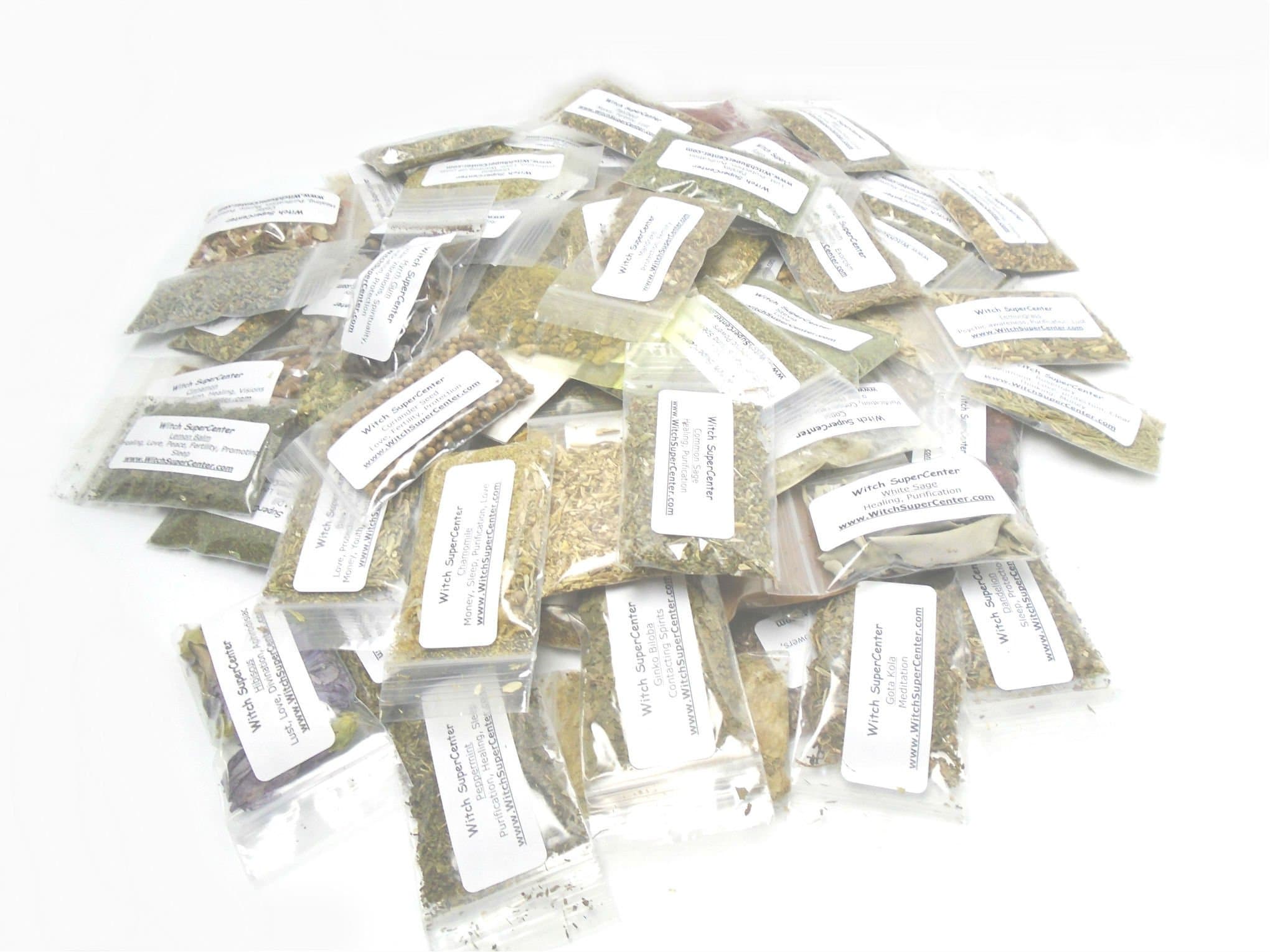 Wicca or Hoodoo Herb Spell Kit - 75 Witchcraft Herbs + Magickal Herbs eBook