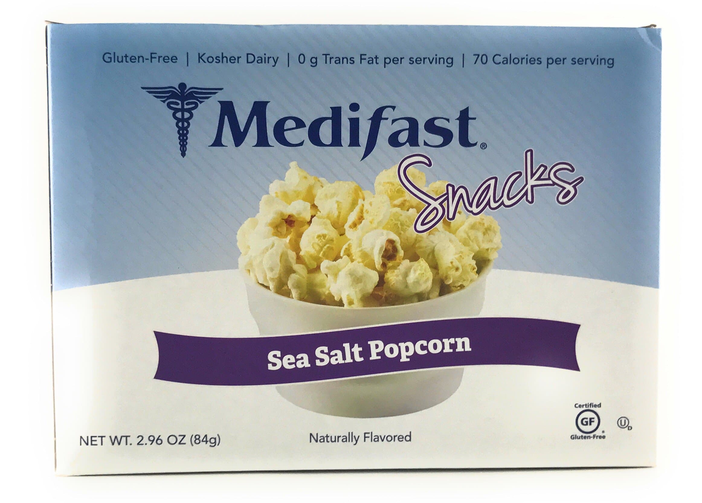 Medifast Snacks Sea Salt Popcorn (1 Box/7 Servings)