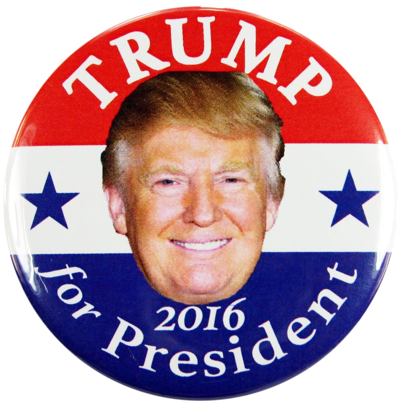 2016 DONALD TRUMP for PRESIDENT CAMPAIGN BUTTON, 2.25" dtds, USA Designed, Manufactured, and Sold Exclusively from PASADENA SPORTS - USA