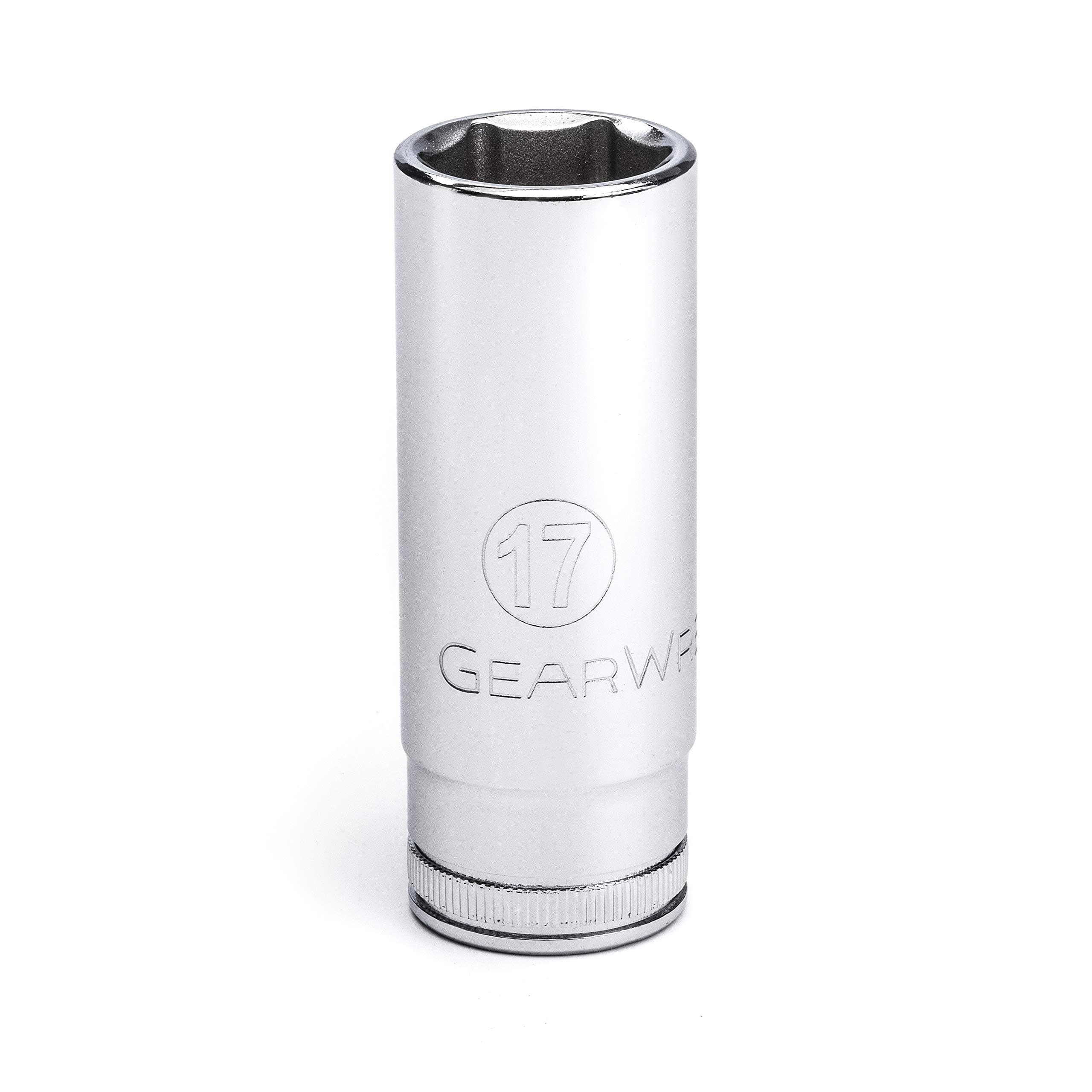 GEARWRENCH 3/8" Drive Deep Metric Socket 17mm, 6 Point - 80399