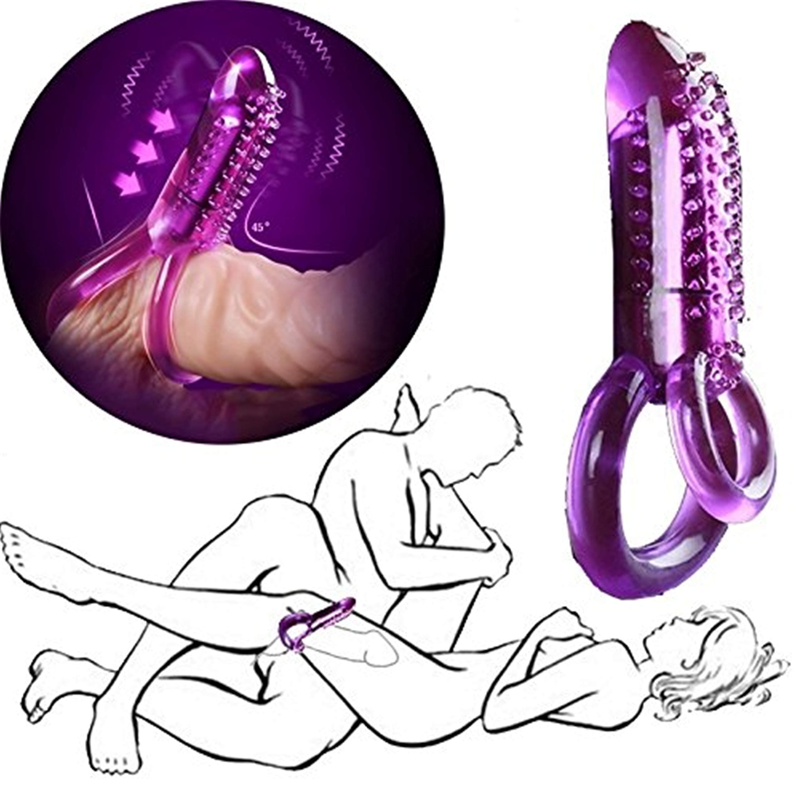 Men Electric Wireless Remote Waterproof Flexible Time-Delay Body Safe Silicone Cǒck-Ríng Stímúlátór