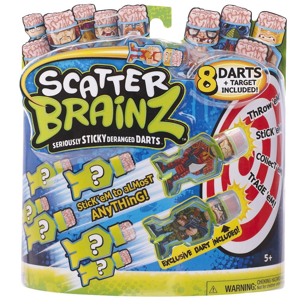 Scatter Brainz Sticky Dart 8-Pack - Series 1 (Colors/Styles Vary)