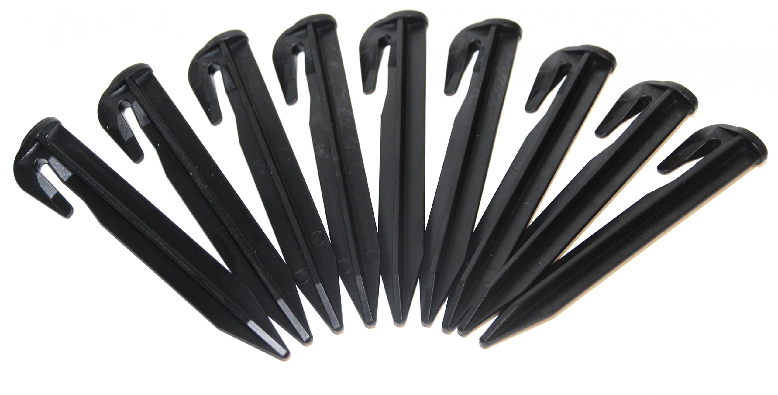 genisys Flymo 1200 R comp. hooks pegs robotic lawn mower cable wire mounting nails - strengthened HQ ABS, Pieces:100