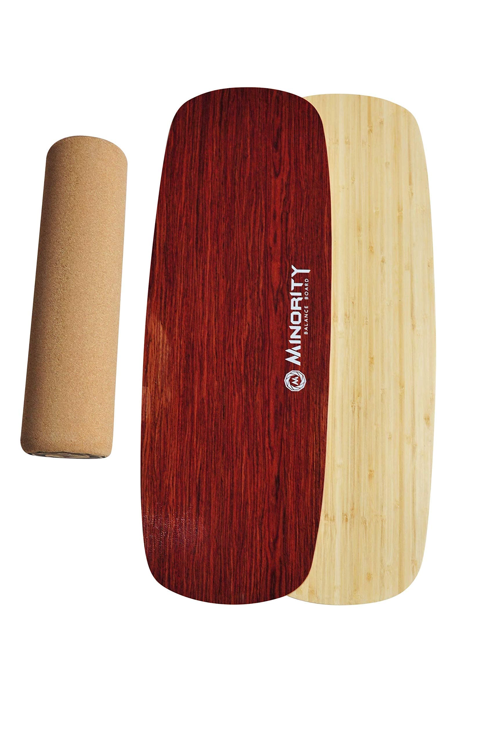 MINORITY Balance Board Trainer Natural Plus - Roller Board for Versatile Sports - Core Strength Workout Equipment