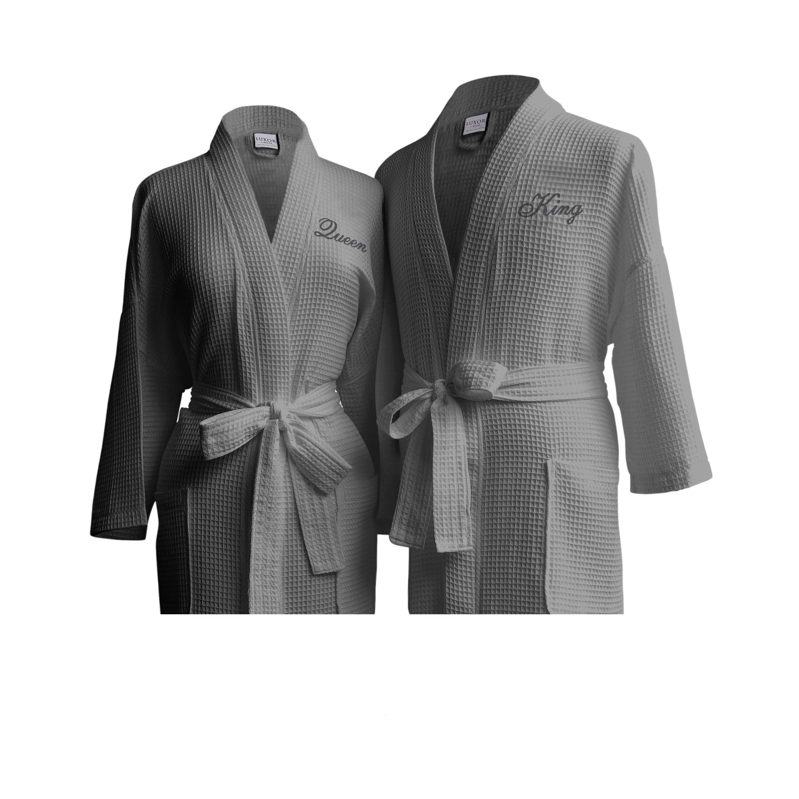 Luxor LinensWaffle Weave Spa Bathrobe - Ciragan Collection