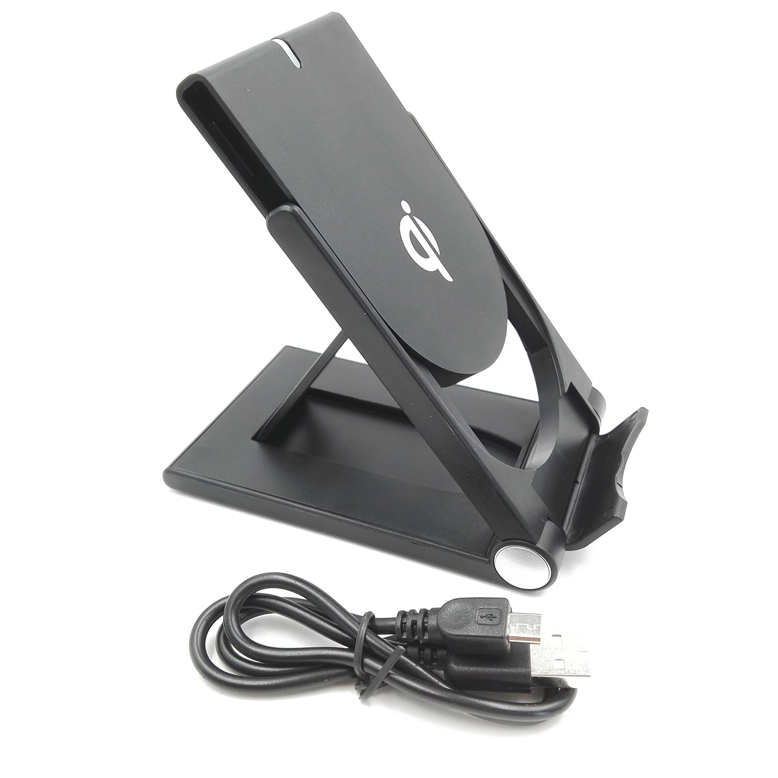 QKILL Folding Qi Wireless Charger Dock for Samsung Galaxy S7 S7 EDGE Note 4, S5, S6, S6 Edge Nexus 5, Nexus 7, Nexus 4, Nokia Lumia 1020 920 928, Moto Droid Maxx, Droid Mini - (BLACK)