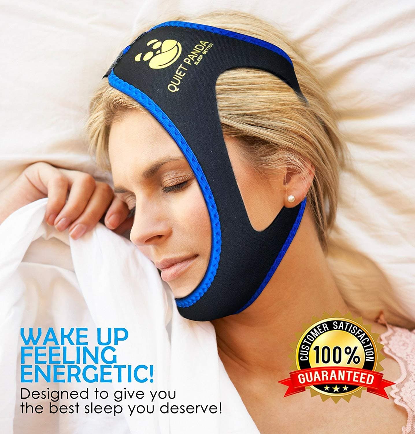 Premium Anti Snore Chin Strap - Advanced Snoring Solution Scientifically Designed to Stop Snoring Naturally and Give You The Best Sleep of Your Life (blue6)