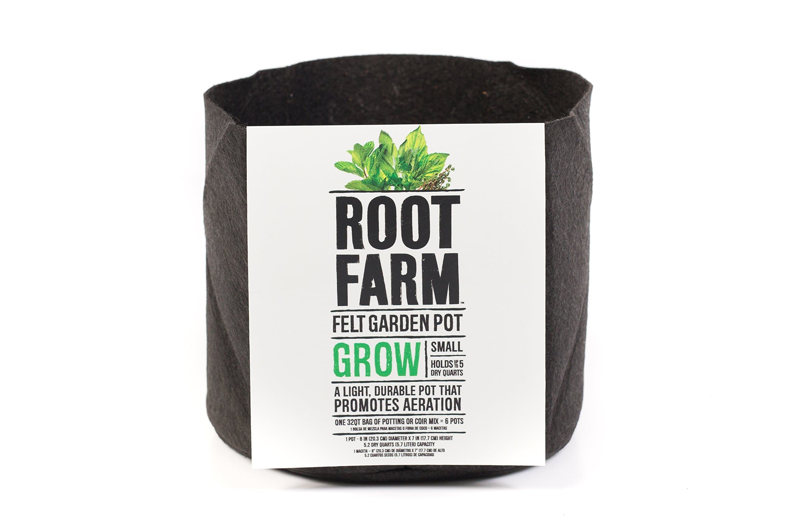 Root Farm Felt Garden Pot (Small), 2 gal.
