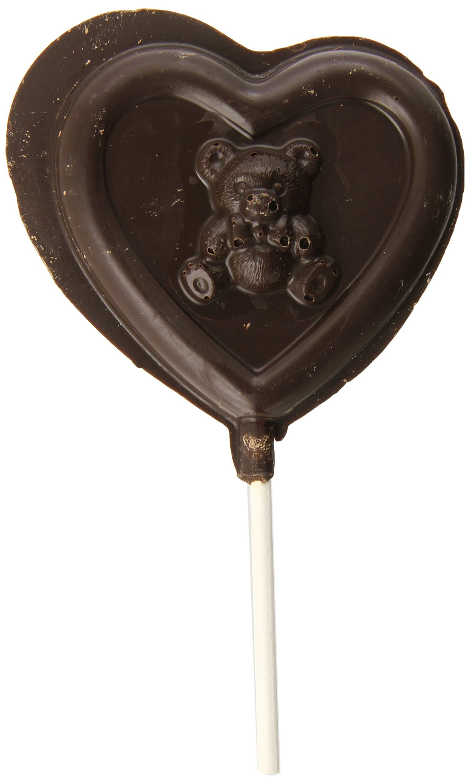 Indie Candy Dark Chocolate Lollipop, Heart, 12 Count