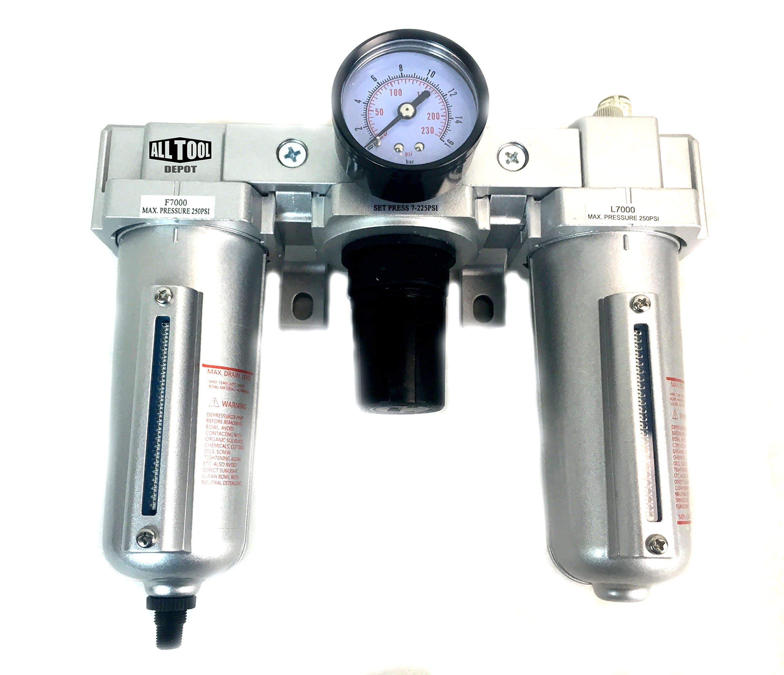 1/2" Heavy Duty FRL air control unit w/Auto Drain C704NA