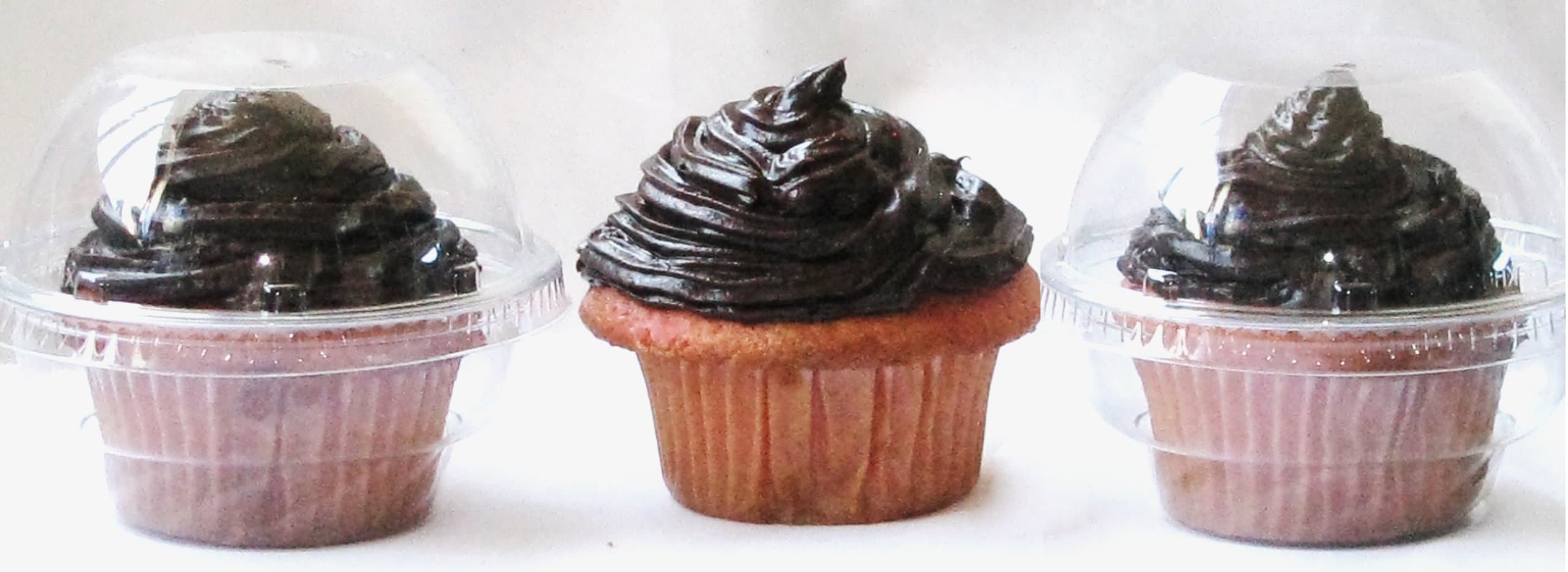 High Dome Single, 6, 12 Cup Cupcake Muffin Container Box Plastic for Party Parties or Shower (Single - Mini)