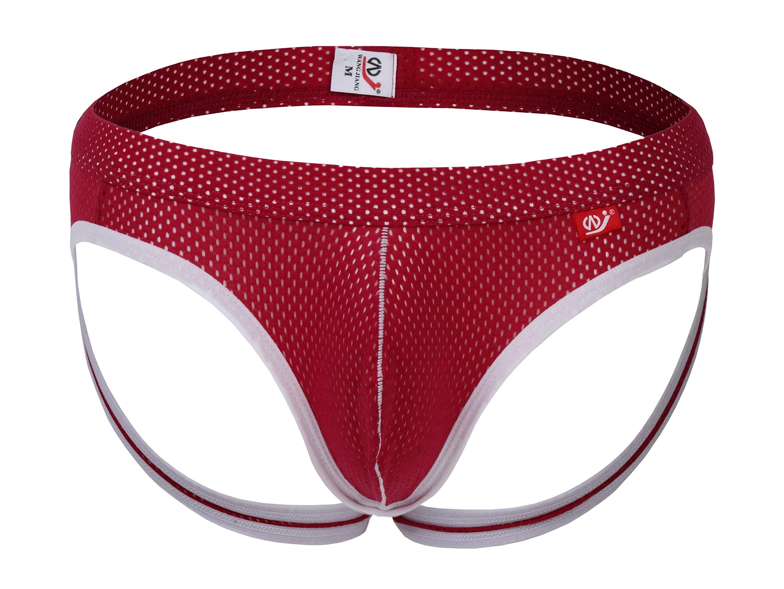 Men's Sexy Jockstrap Breathable Mesh G-String Thong Underwear