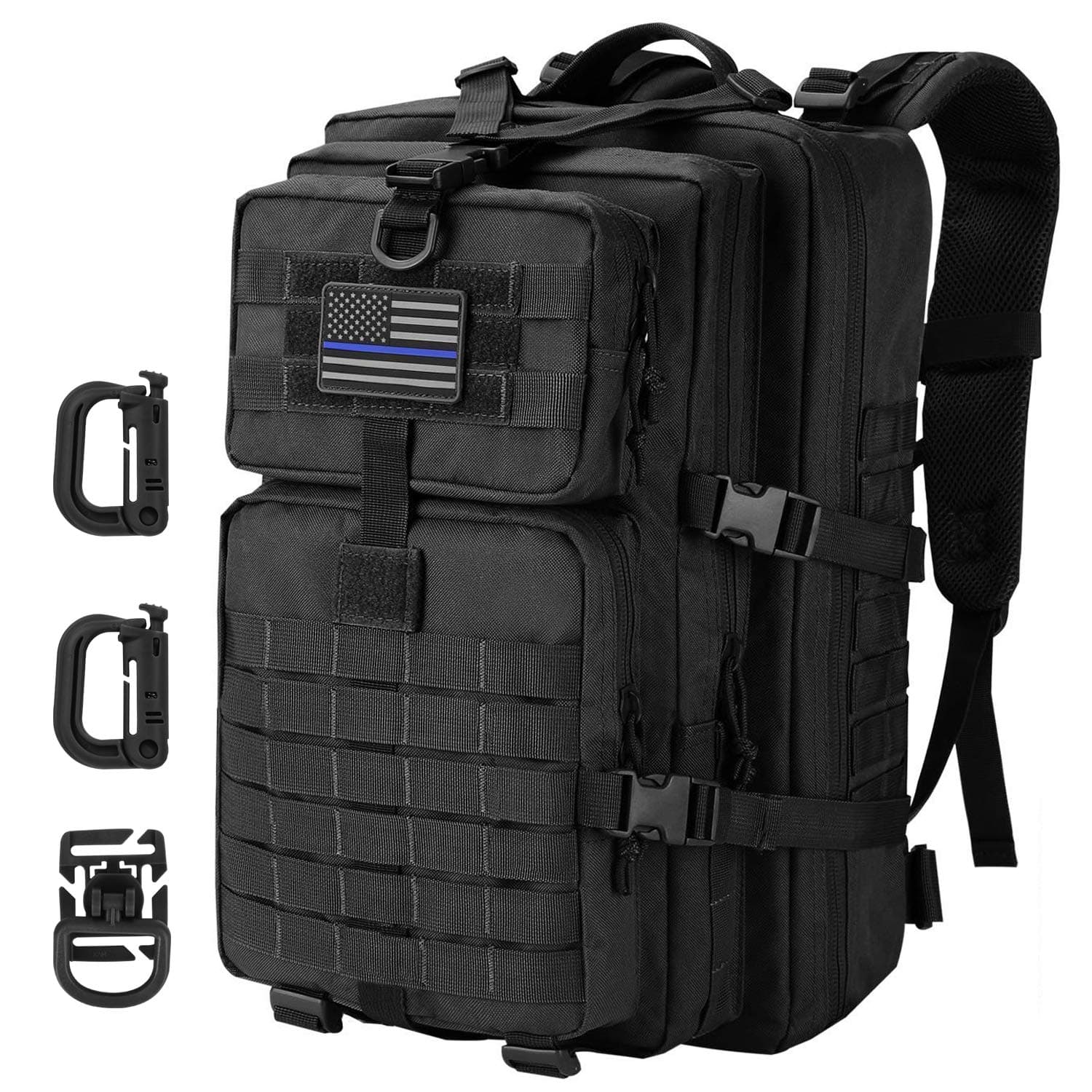 Hannibal Tactical MOLLE Assault Pack, Tactical Backpack Military Army Camping Rucksack, 3-Day Pack