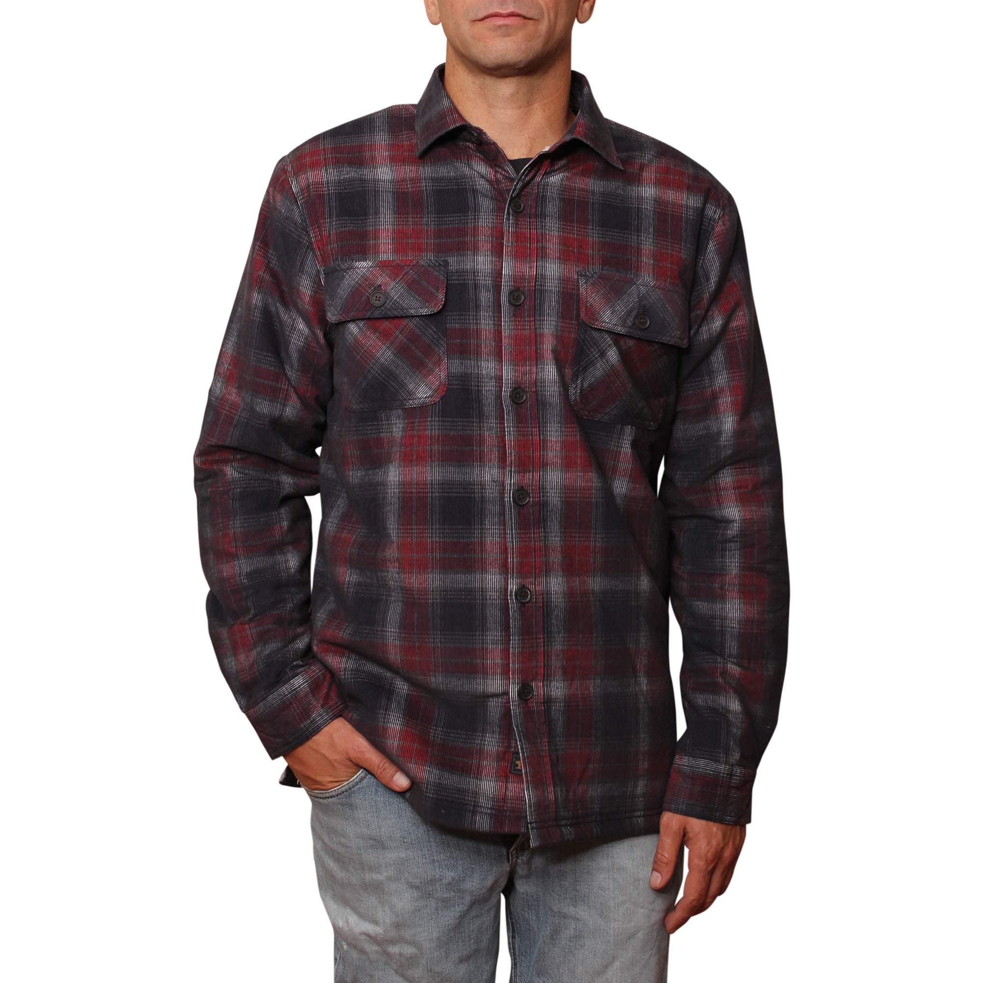 Corduroy Jacket (Red Charcoal, Large)