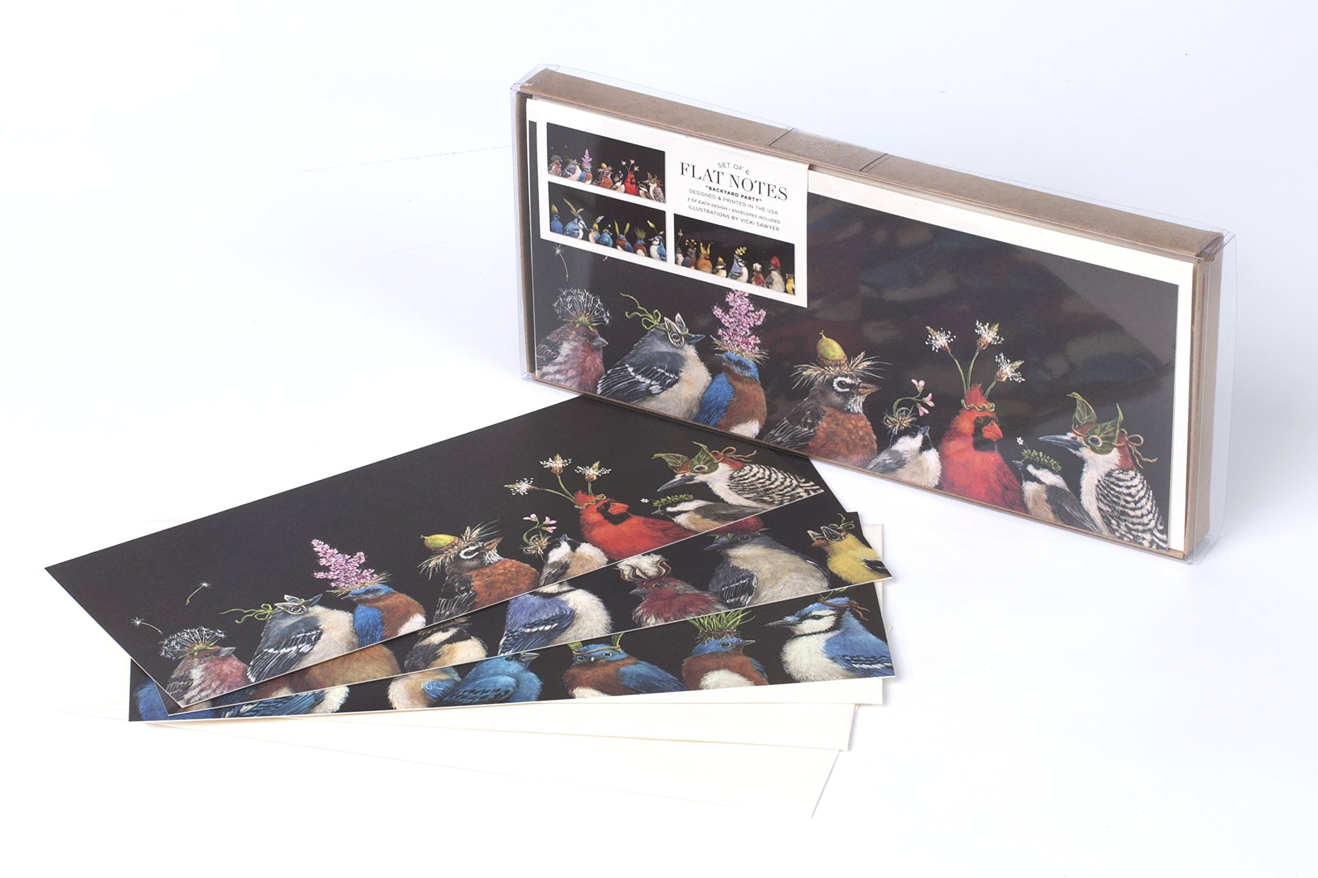 Backyard Party Flat Notes Set of 6 American Made