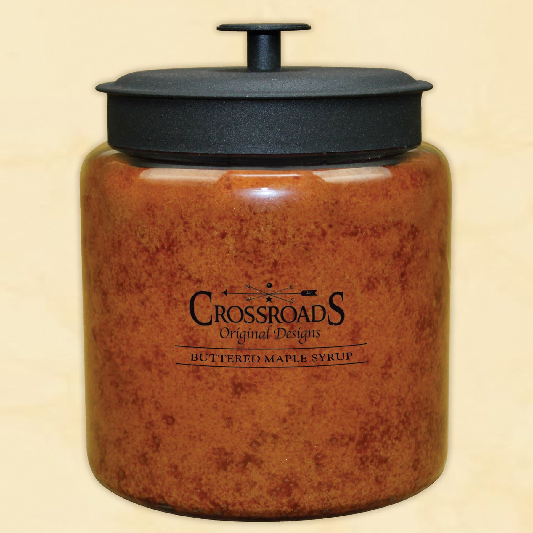 CROSSROADS ORIGINAL DESIGNS Crossroads Buttered Maple Syrup Scented Multi-wick Candle, Extra Large, 96 Oz