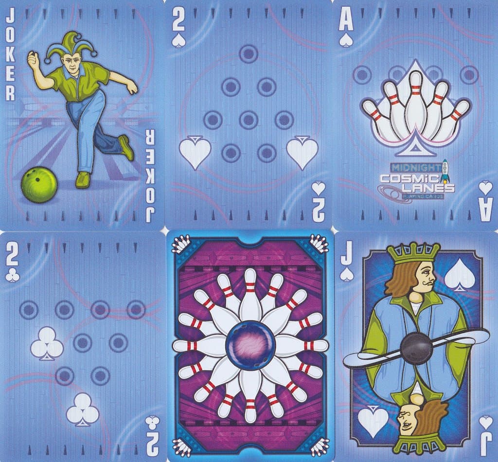 Cosmic Lanes Glow in the Dark Playing Cards