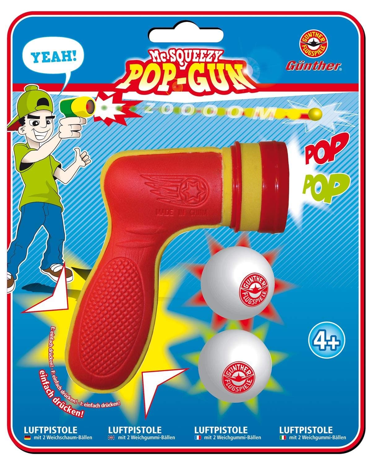 Guenther 1540 12 x 9 cm Mc Squeezy Pop Gun