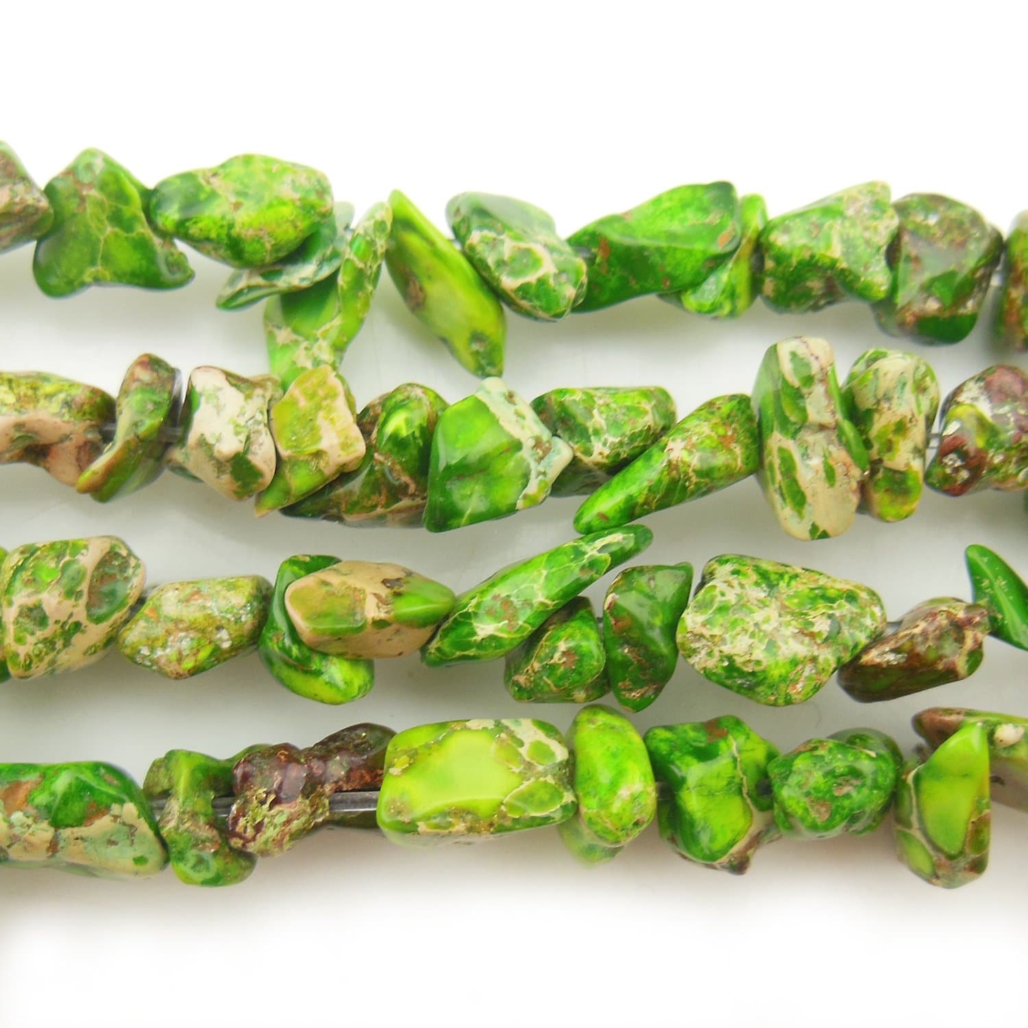 COIRIS 15'' Strand 9-14MM Real Natural Imperial Jasper Chips Stone Loose BeadsS for Necklace Jewelry DIY Making Design (St-1067)