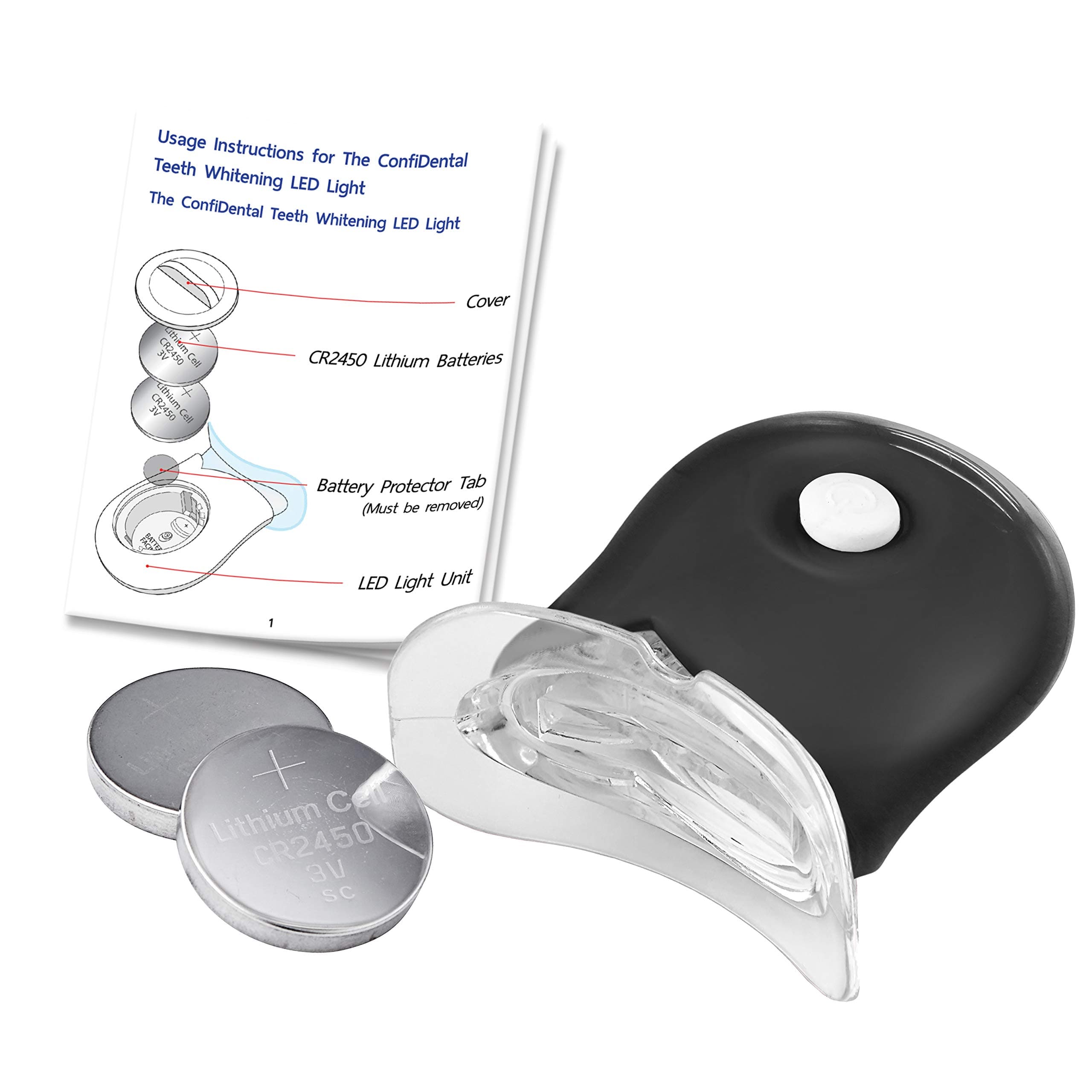 The ConfiDental Teeth Whitening Accelerator LED Light - 6x High-Intensity Blue LED Light. The Only Teeth Whitening Solution You'll Ever Need!