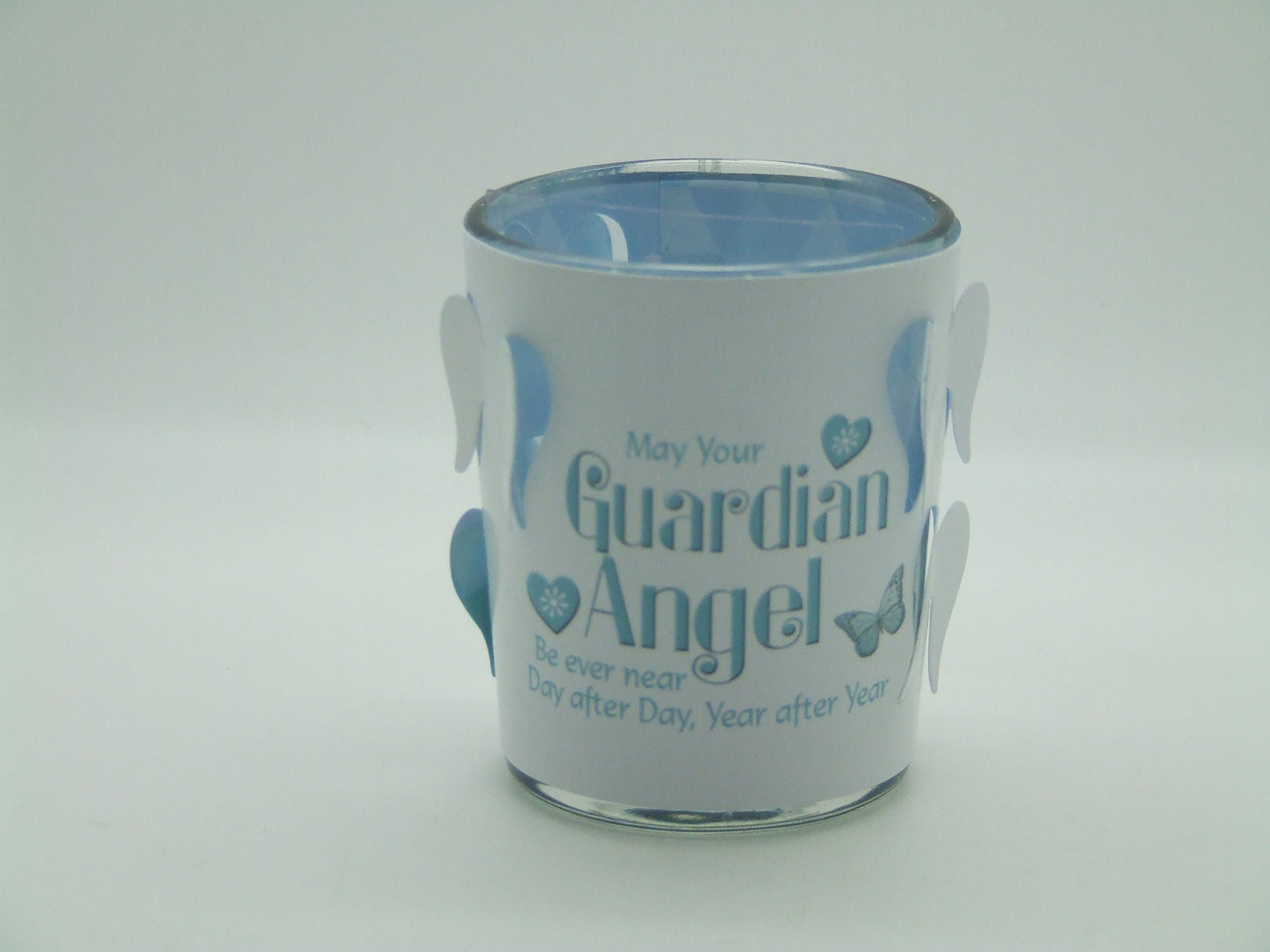 SCENTIMENTS TEA LIGHT CANDLE HOLDERS MAY YOUR GUARDIAN ANGEL BE EVER NEAR DAY AFTER DAY YEAR AFTER YEAR