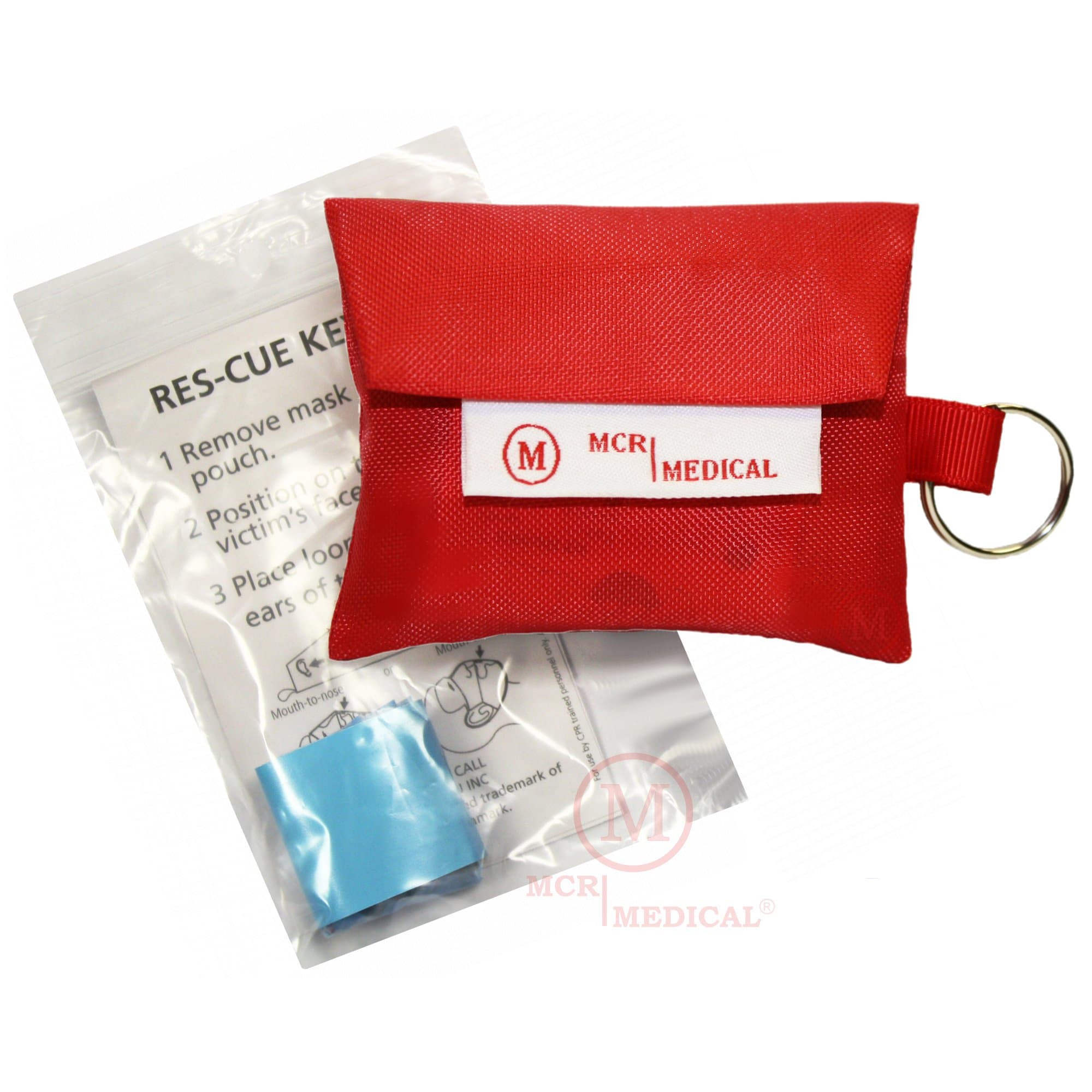 CPR Mask Keychains (Pack of 5), MCR Medical