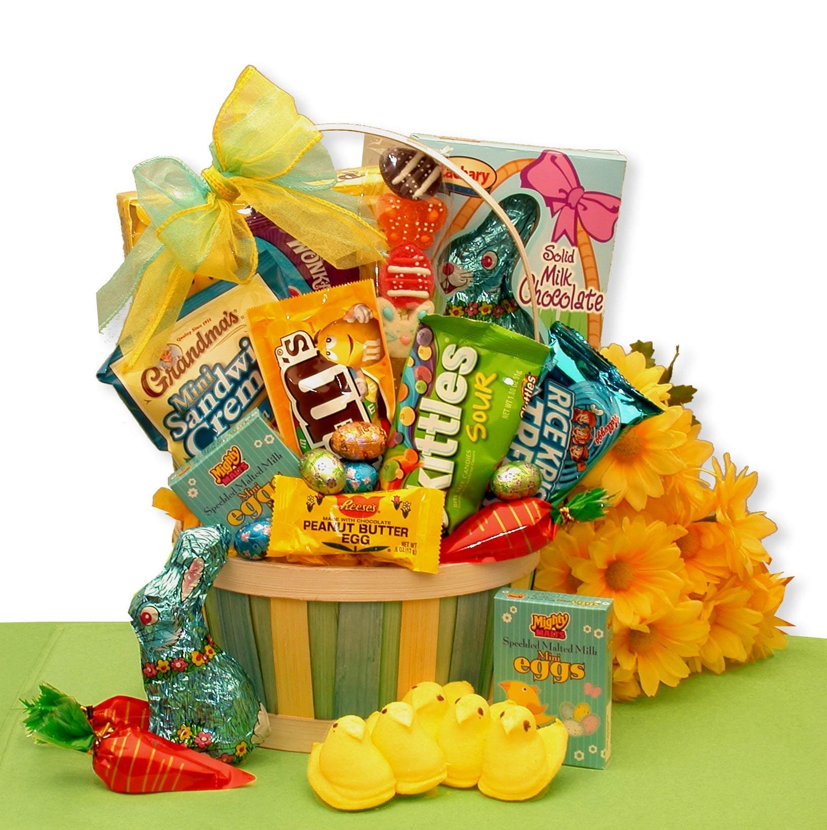 Free 1-3 Day Delivery - Easters Treats and More Easter Gift Basket filled with Easter Chocolates and Candies