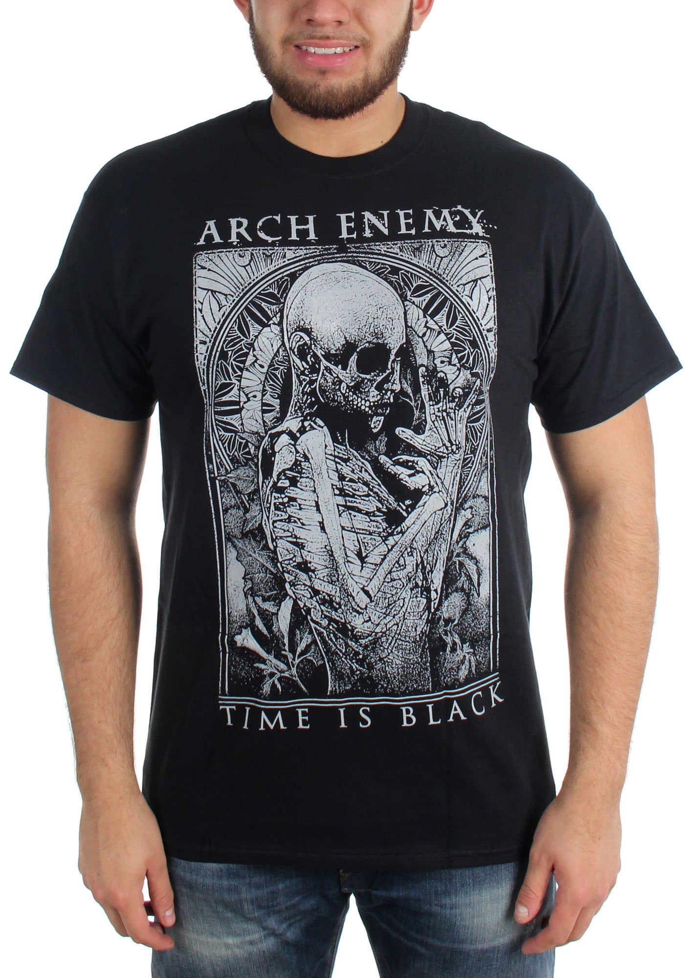 Arch Enemy Mens Time is Black T-Shirt