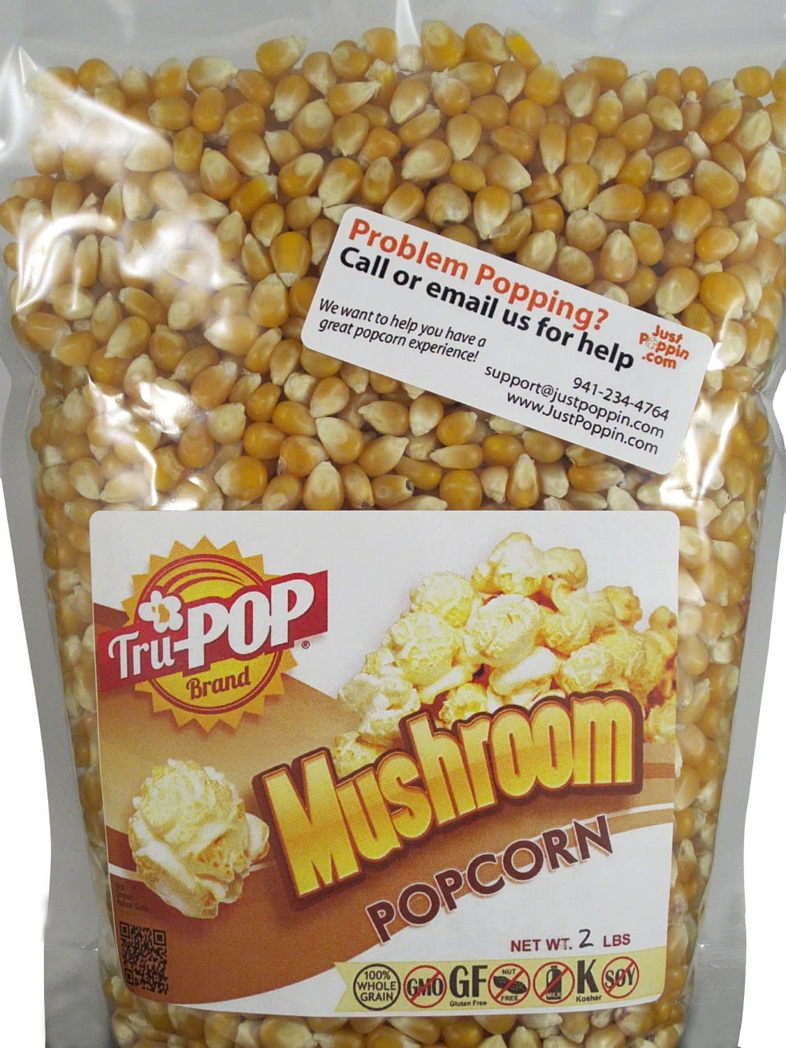 Mushroom Popcorn Kernels 20 Lbs - Just Poppin Brand