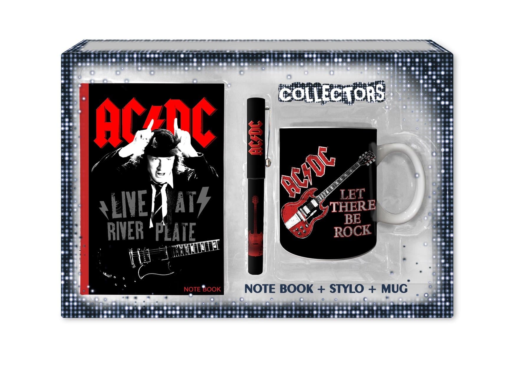 Sahinler – UNI-009 – AC/DC – Mug + Notebook + Pen Box