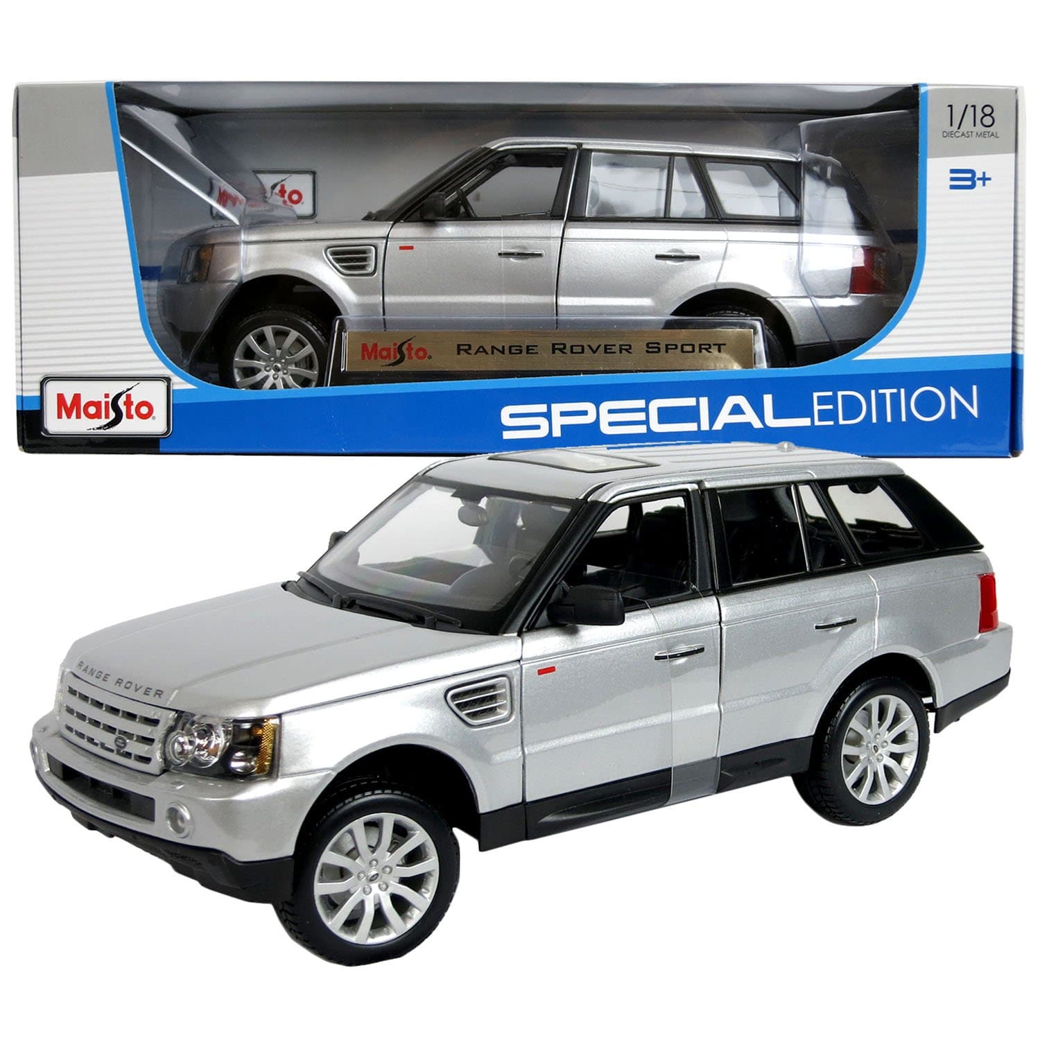 Range Rover Sport MAISTO SPECIAL EDITION Diecast 1:18 Scale Silver