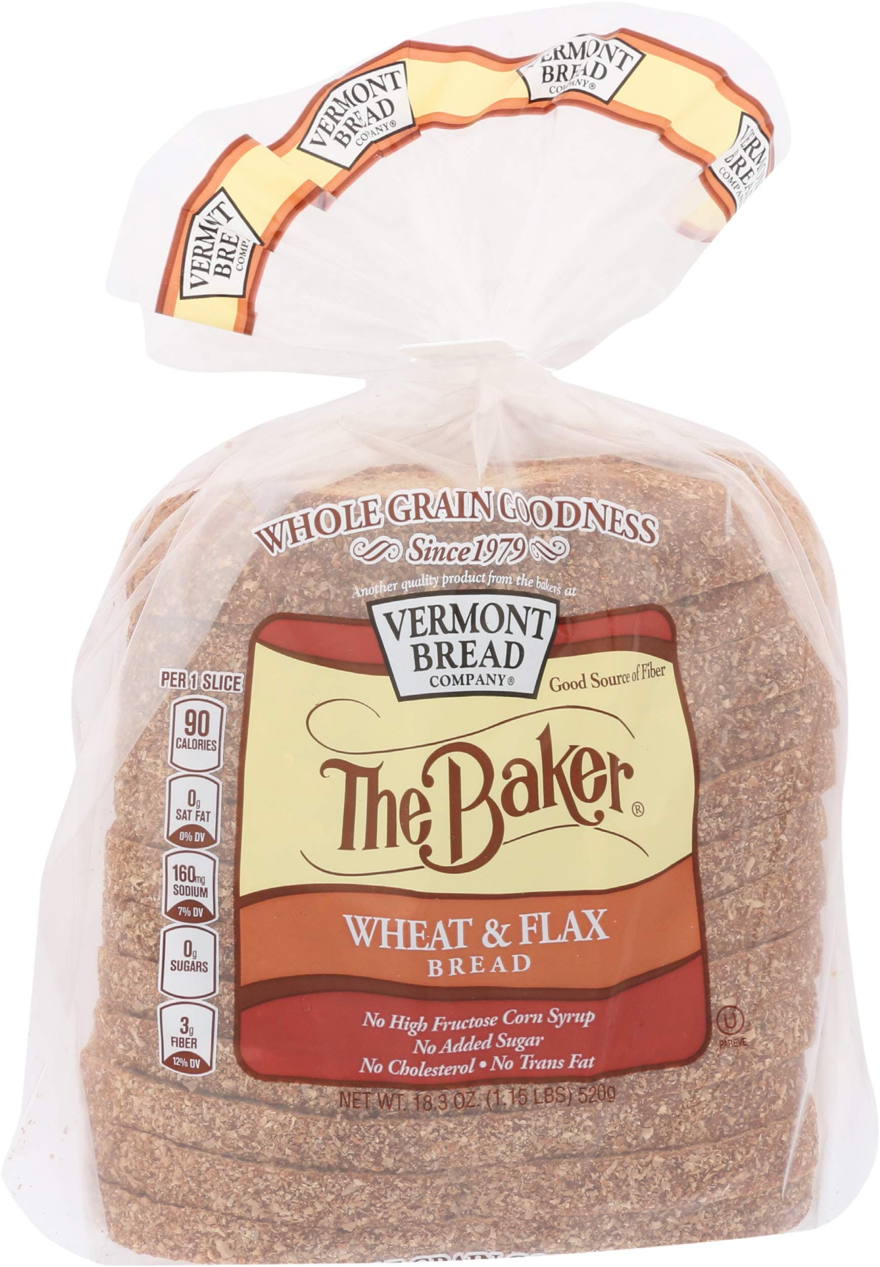 The Baker, Bread Flax Low Carb, 18.3 Ounce