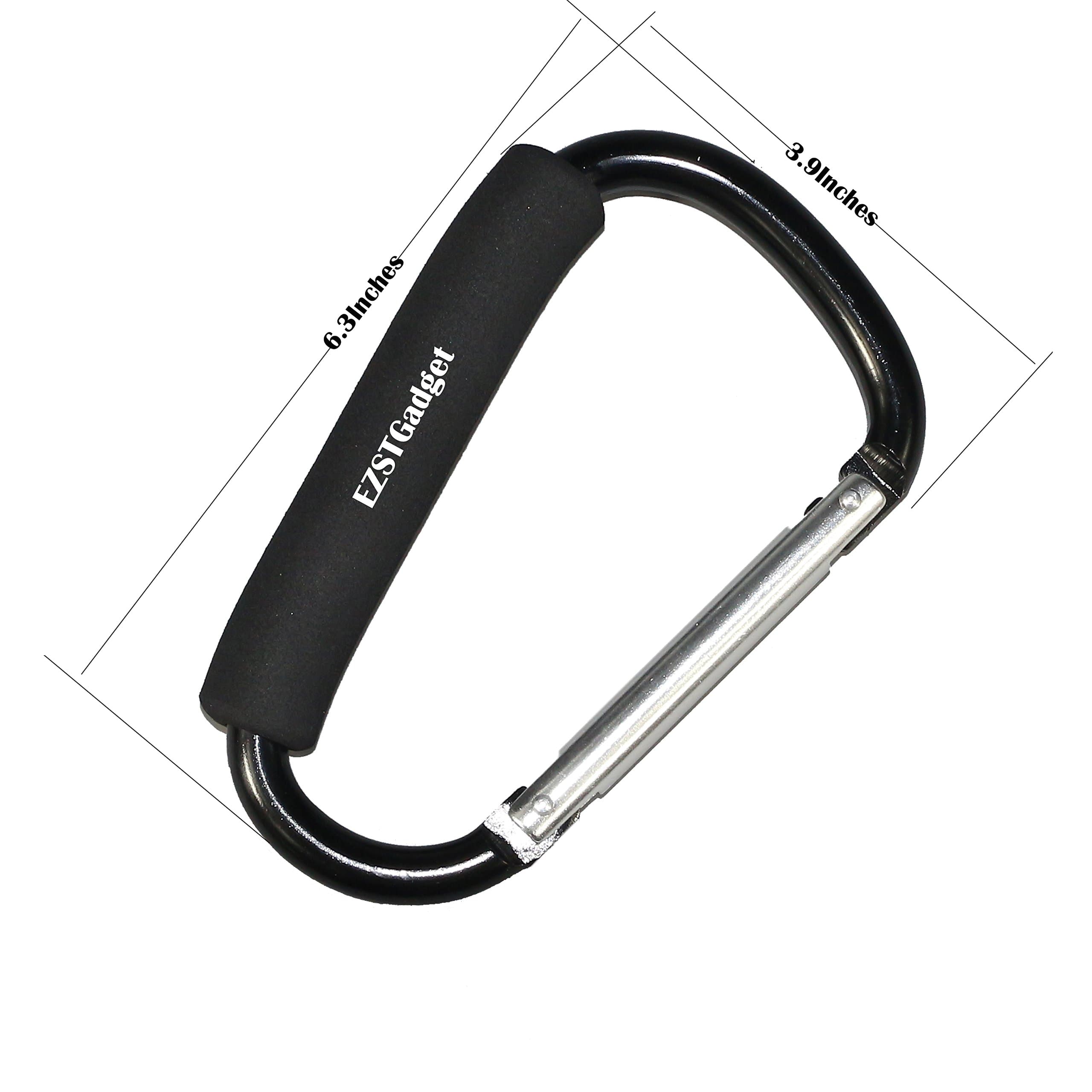 EZSTGadget 1PCS X-Large Stroller Hook Grocery Bag Holder Carry Handle for Mommy Carrier for Hanging Diaper Shopping Bags & Purses as baby Gadgets Clip Fits Baby Stroller Joggers and Wheelchairs