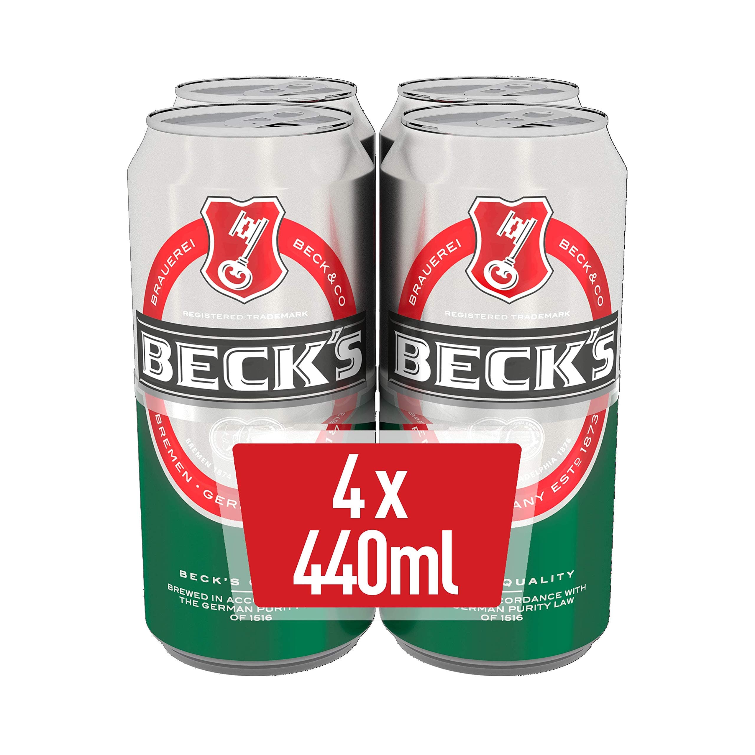 Beck'sLager Beer Can, 4 x 440 ml