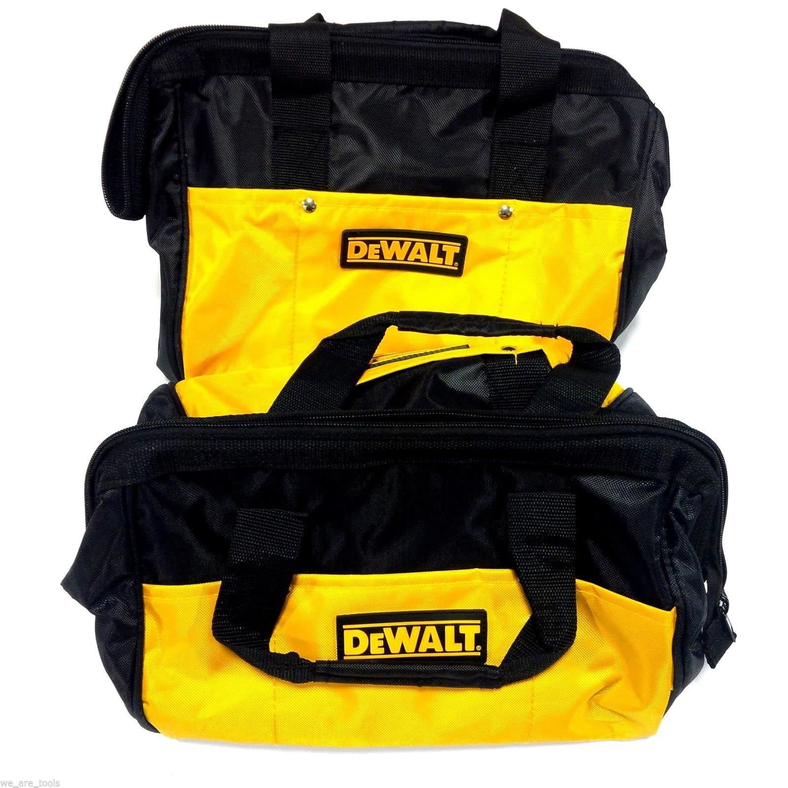 2 New Dewalt 12" Tool Bag/Case For Drill, Saw, Grinder,Battery 18V 12 14 18 VOLT
