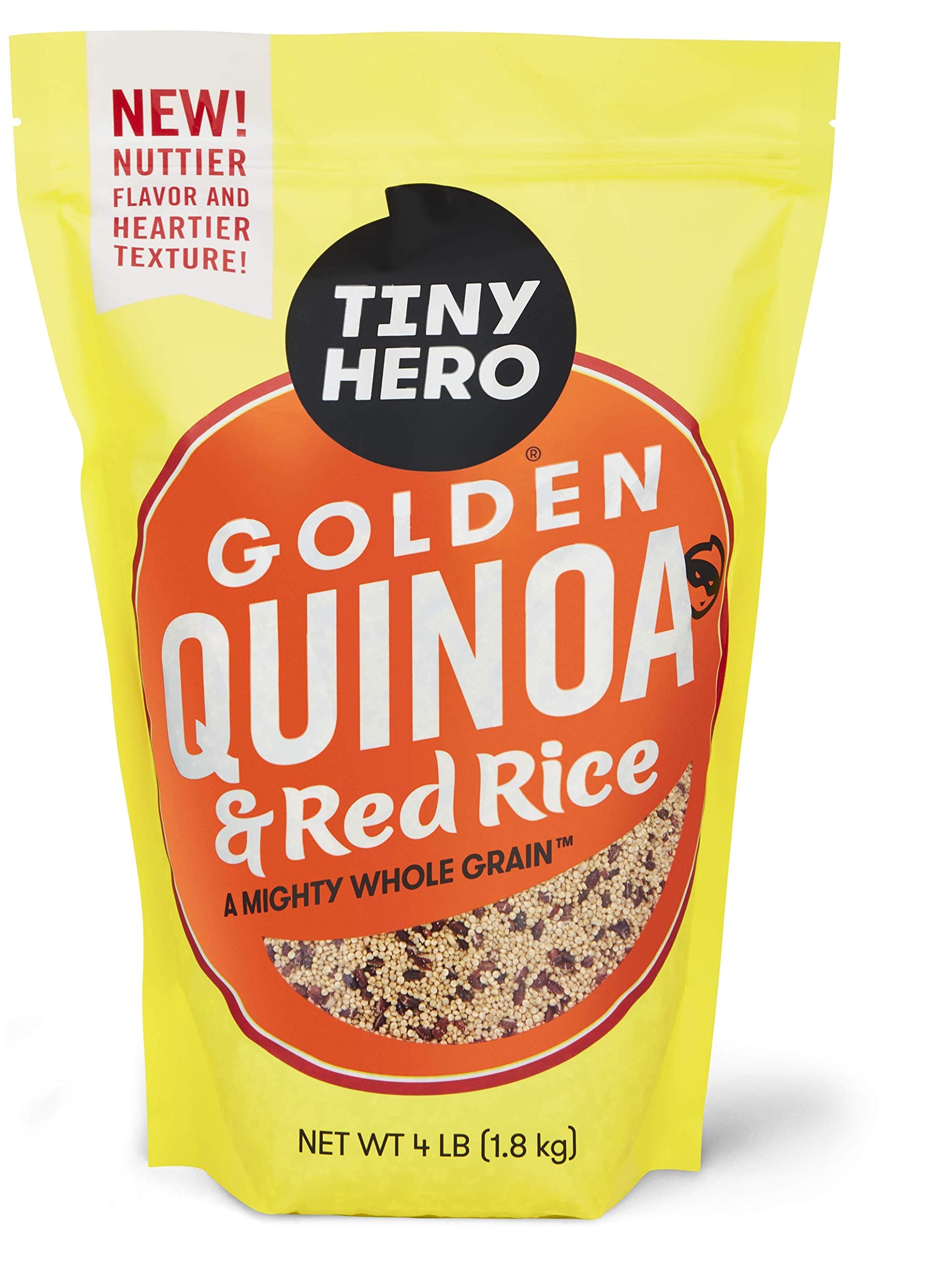 Tiny Hero Golden Quinoa & Red Rice, 4 lb Bag Heart Healthy Gluten-Free Whole Grain, Good Source of Protein, Iron & Fiber