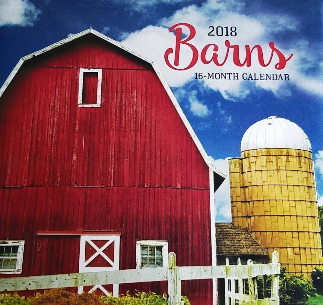 2018 16-Month Barns Wall Calendar