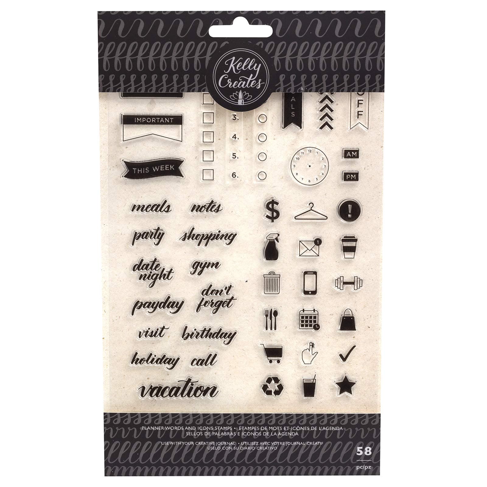 Kelly Creates Stamps Words/ICON