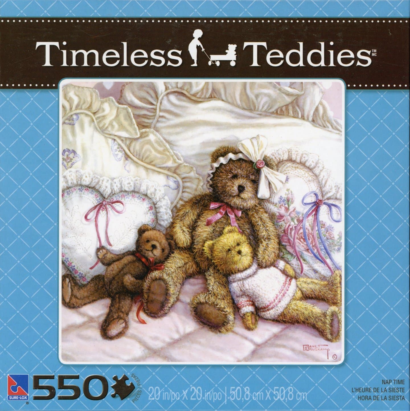 Timeless Teddies - Nap Time - 550 Piece Puzzle - 20 X 20 Inches