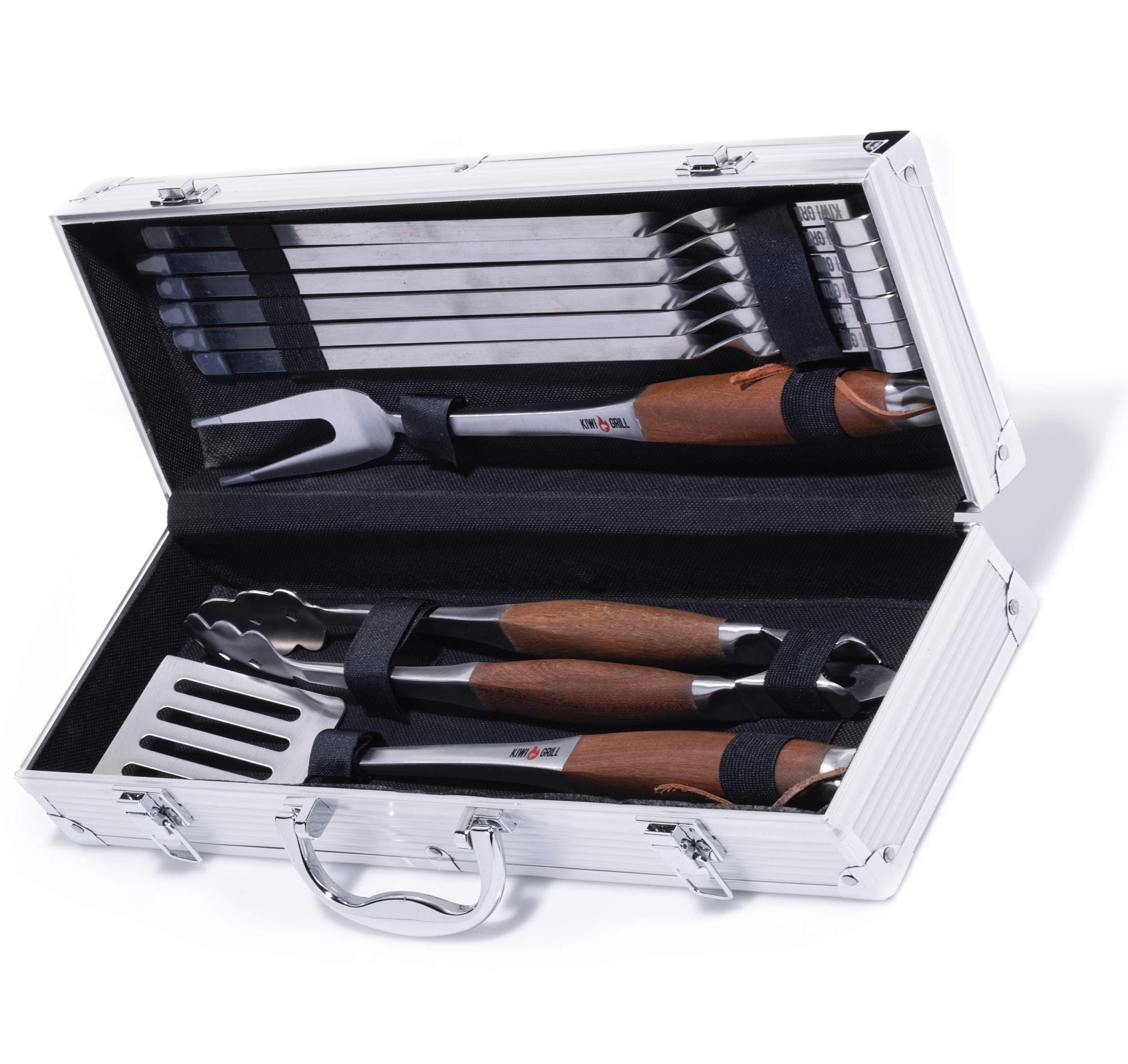 BBQ Tools with Beautifully Designed Barbecue Accessories - The Ultimate Outdoor Grill Kit with Premium Utensils Built to Last. The Perfect BBQ Gift Set!