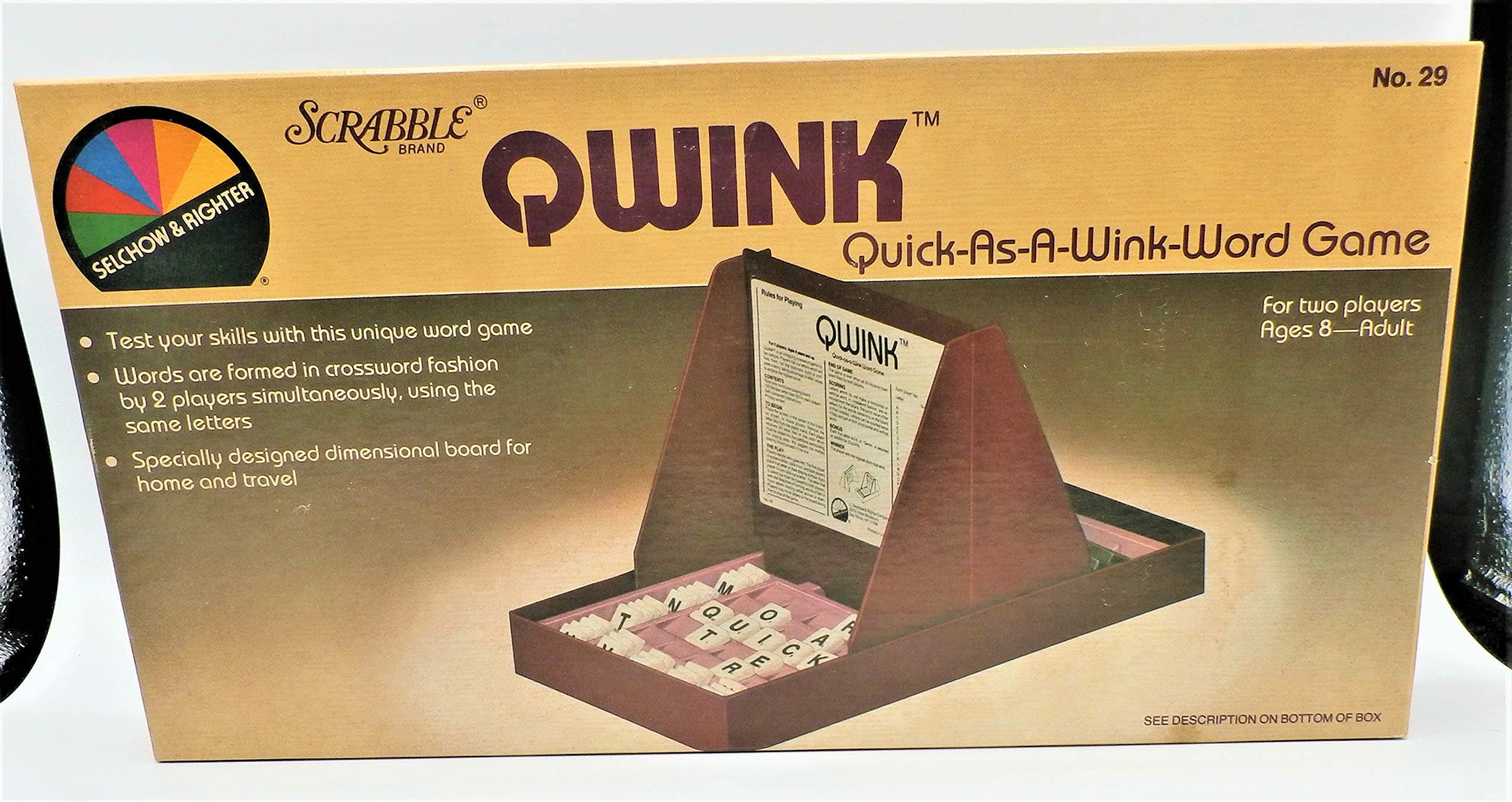 Vintage Qwink Quick as a Wink Word Game