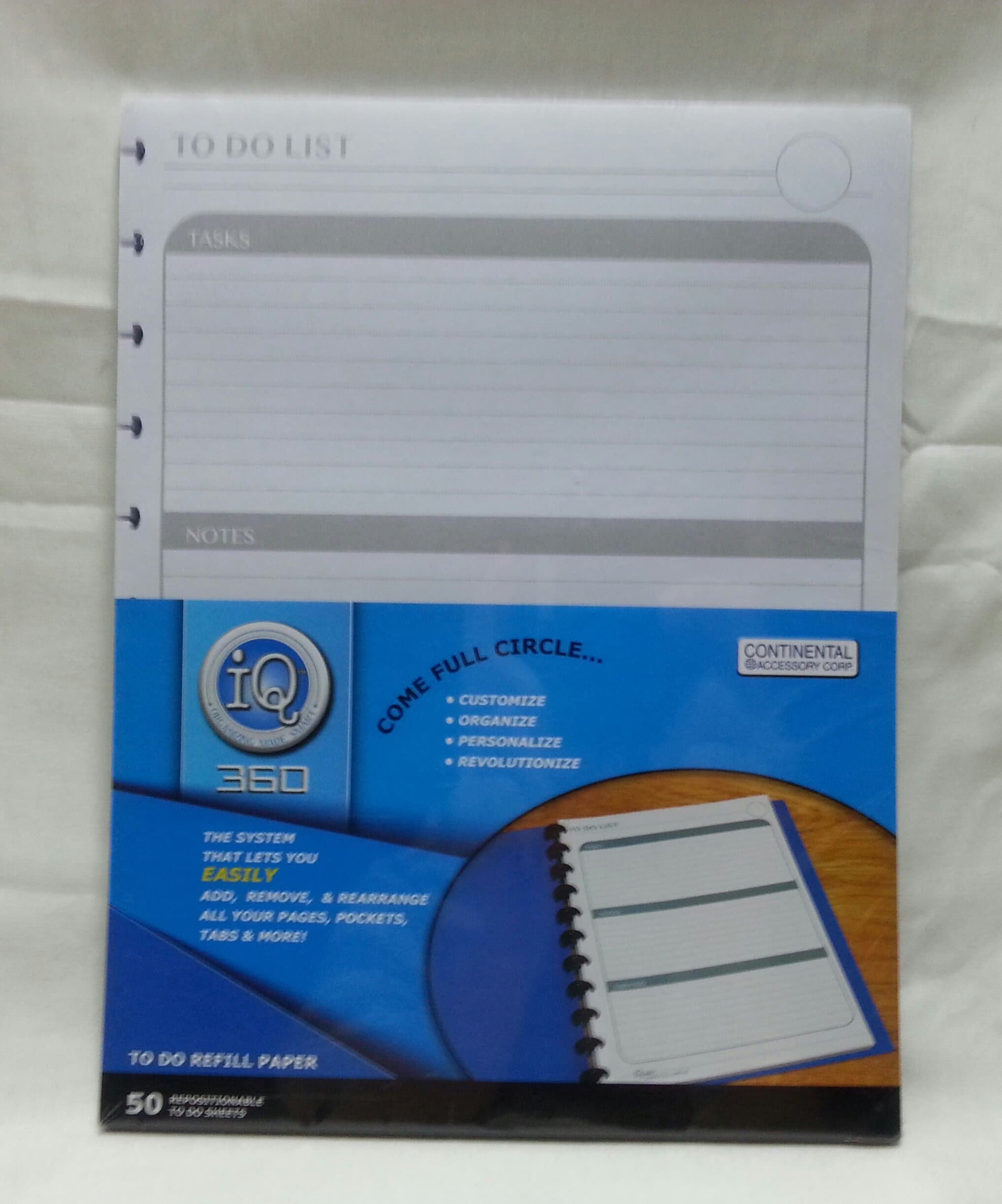 (50) To Do List Refill Paper 8.5" W X 11" H. Item # 1544
