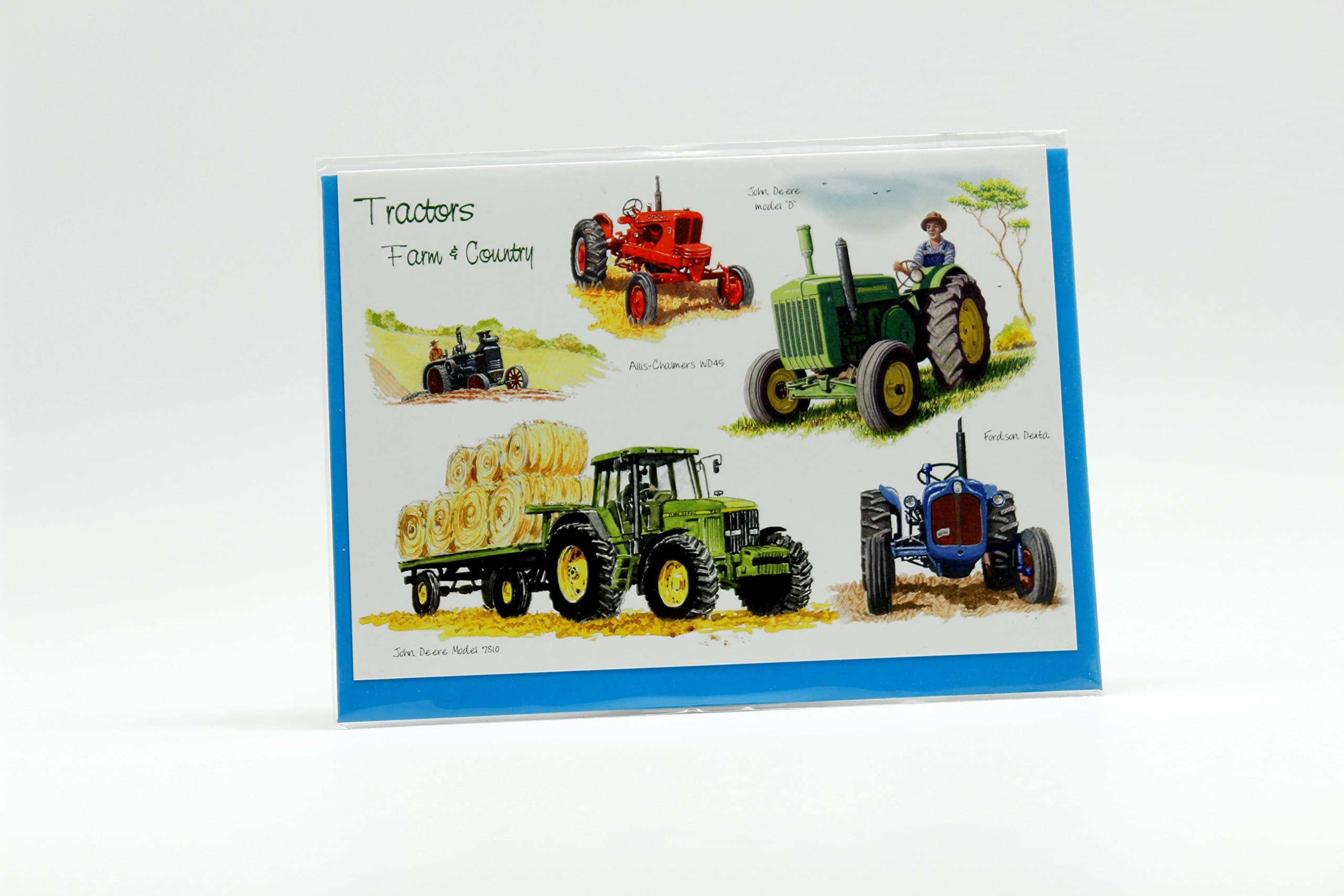 Tractors Greetings Card 7x5 blank