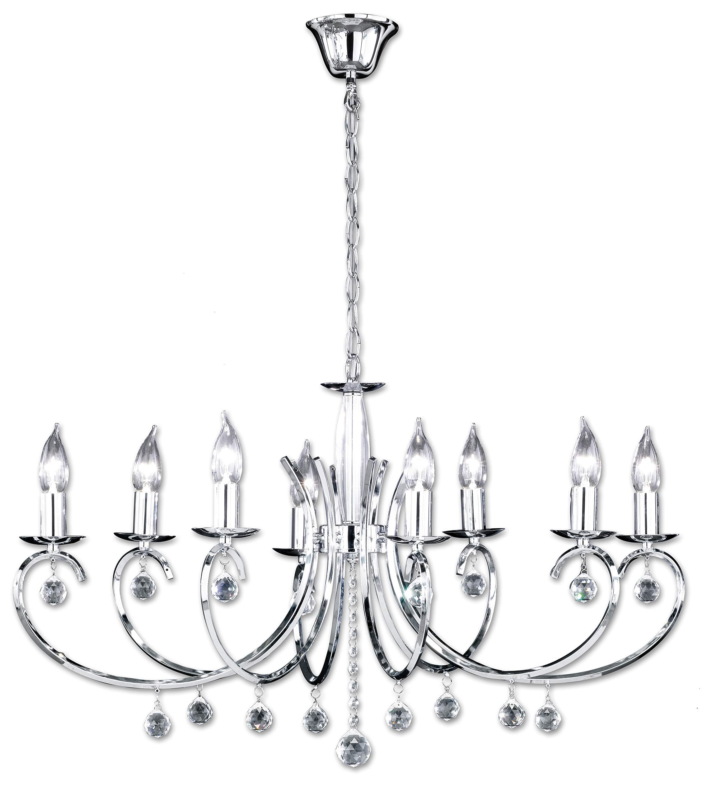 '"Sala 8-Bulb Chandelier Colour: Chrome