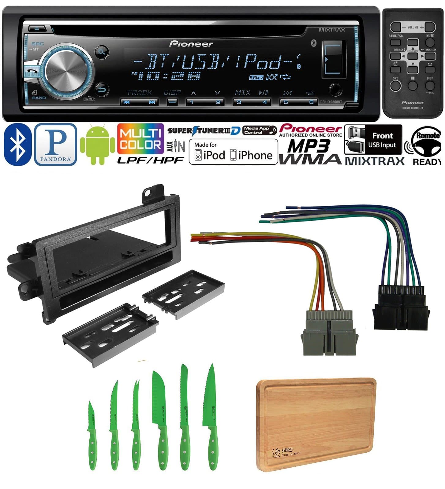 Pioneer CAR Stereo Radio Bluetooth CD Player Dash Install Mount Harness Antenna Dodge Eagle Jeep Plymouth