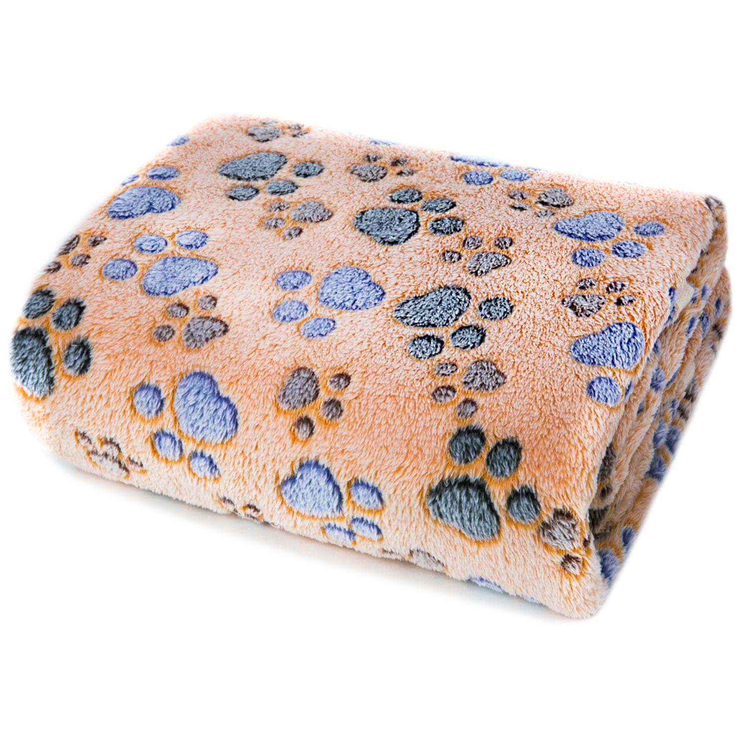 Allisandro® Premium Fluffy Durable Dog Blanket, Soft Warm and Washable Fleece Cat Puppy Throw for Small Medium Large Pet, Coffee 160 x 100cm